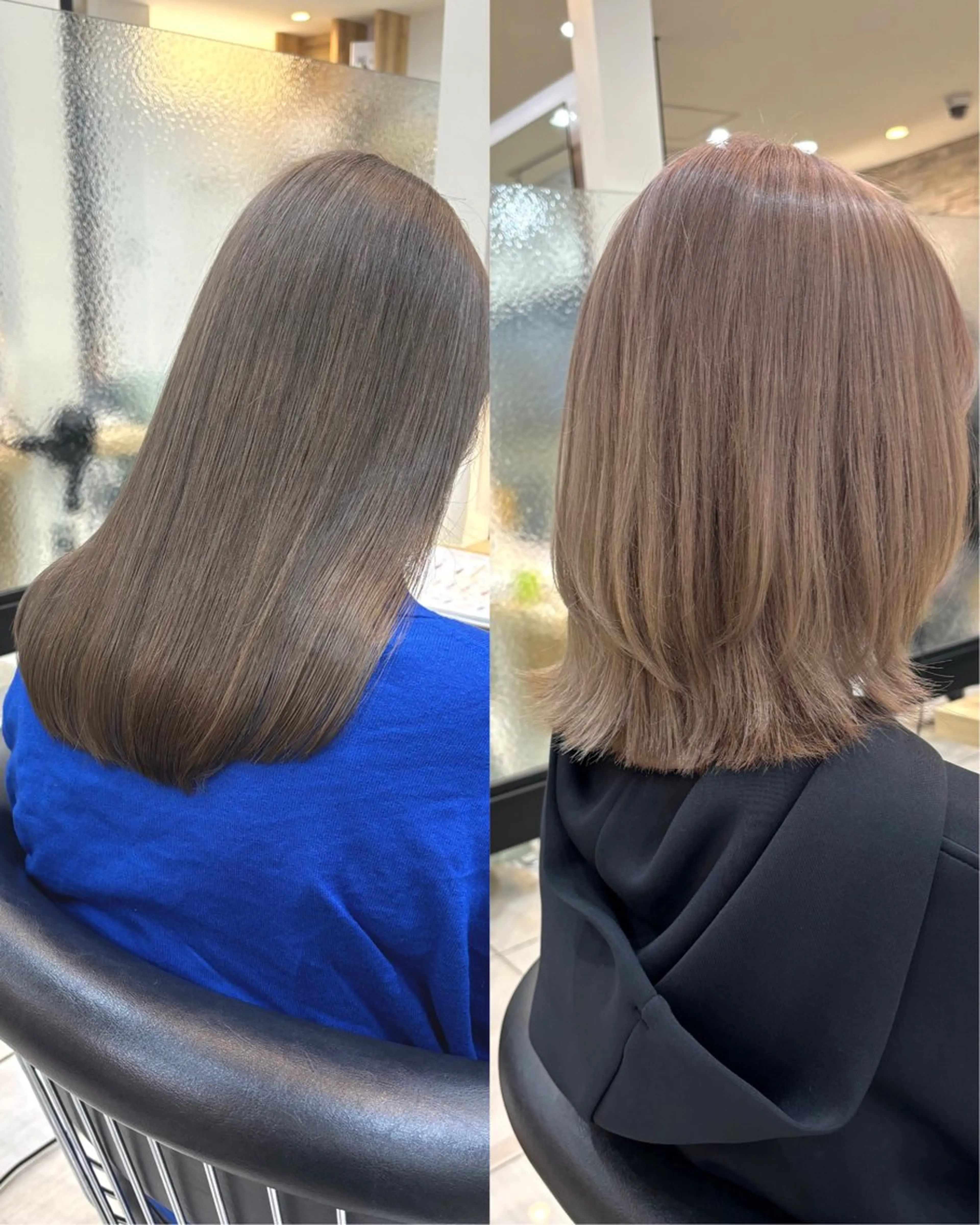 カラー ブリーチ 透明感カラー 韓国ヘア／艶カラー minamiのヘアスタイル