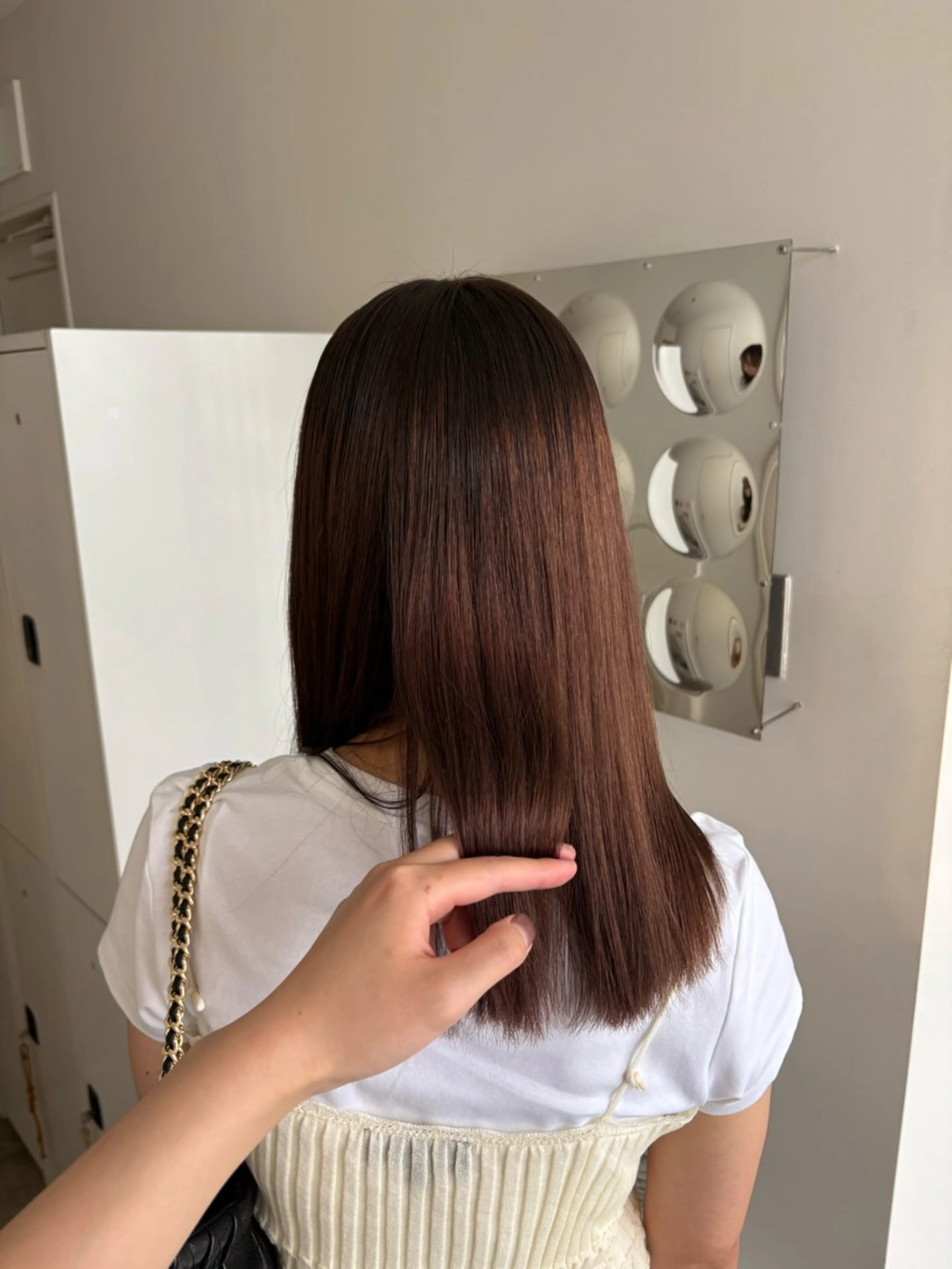 ロング 髪質改善 カット 縮毛矯正 Jr.スタイリスト ヨシノヒメカのヘアスタイル