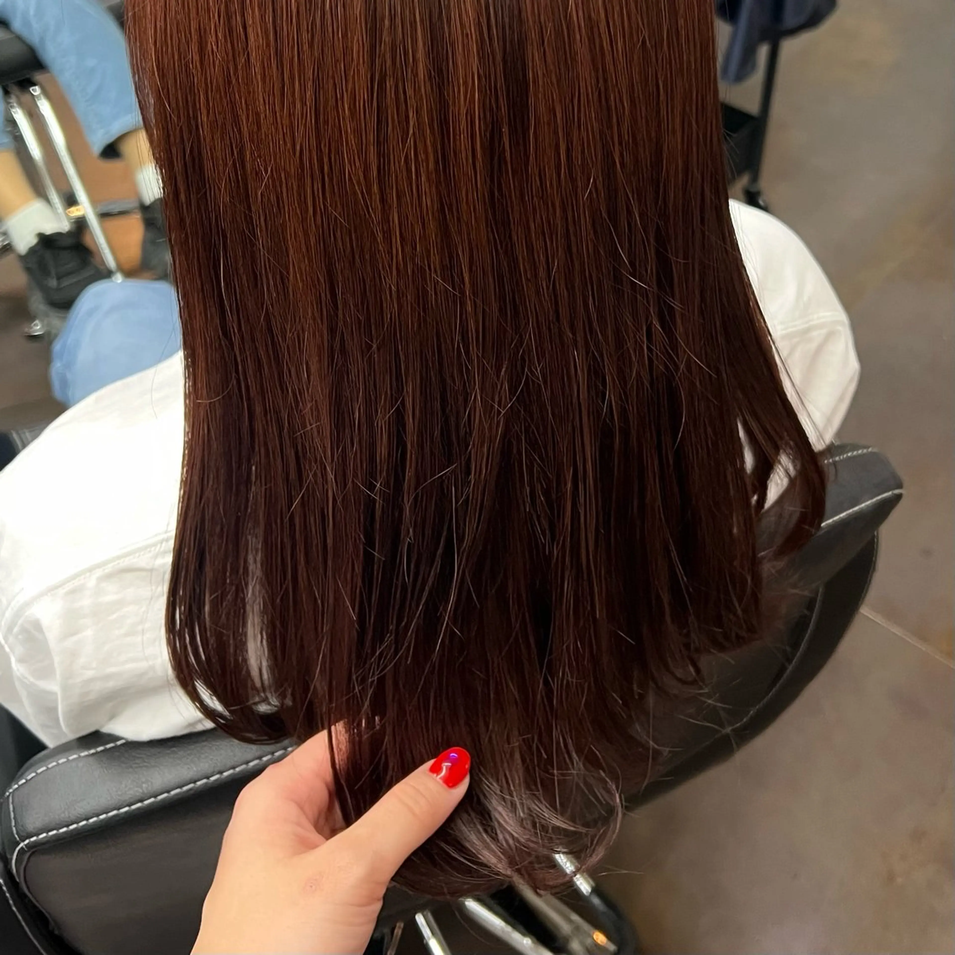 ロング カラー ヘアカラー トリートメント 沖山 友津季のヘアスタイル