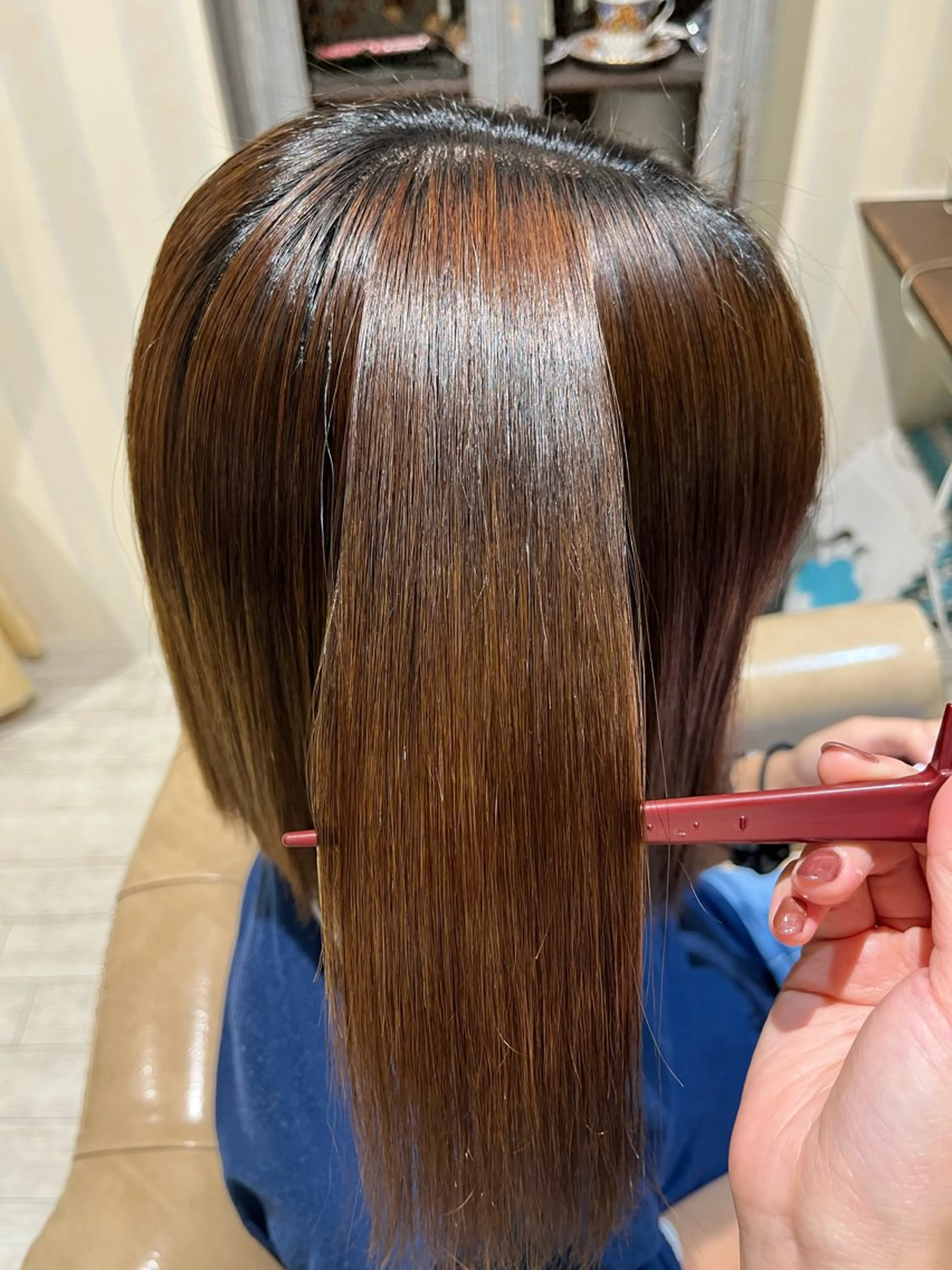 ミディアム 酸性ストレート rotika by Doll hair所属・RYOKA 心斎橋美容室のヘアスタイル