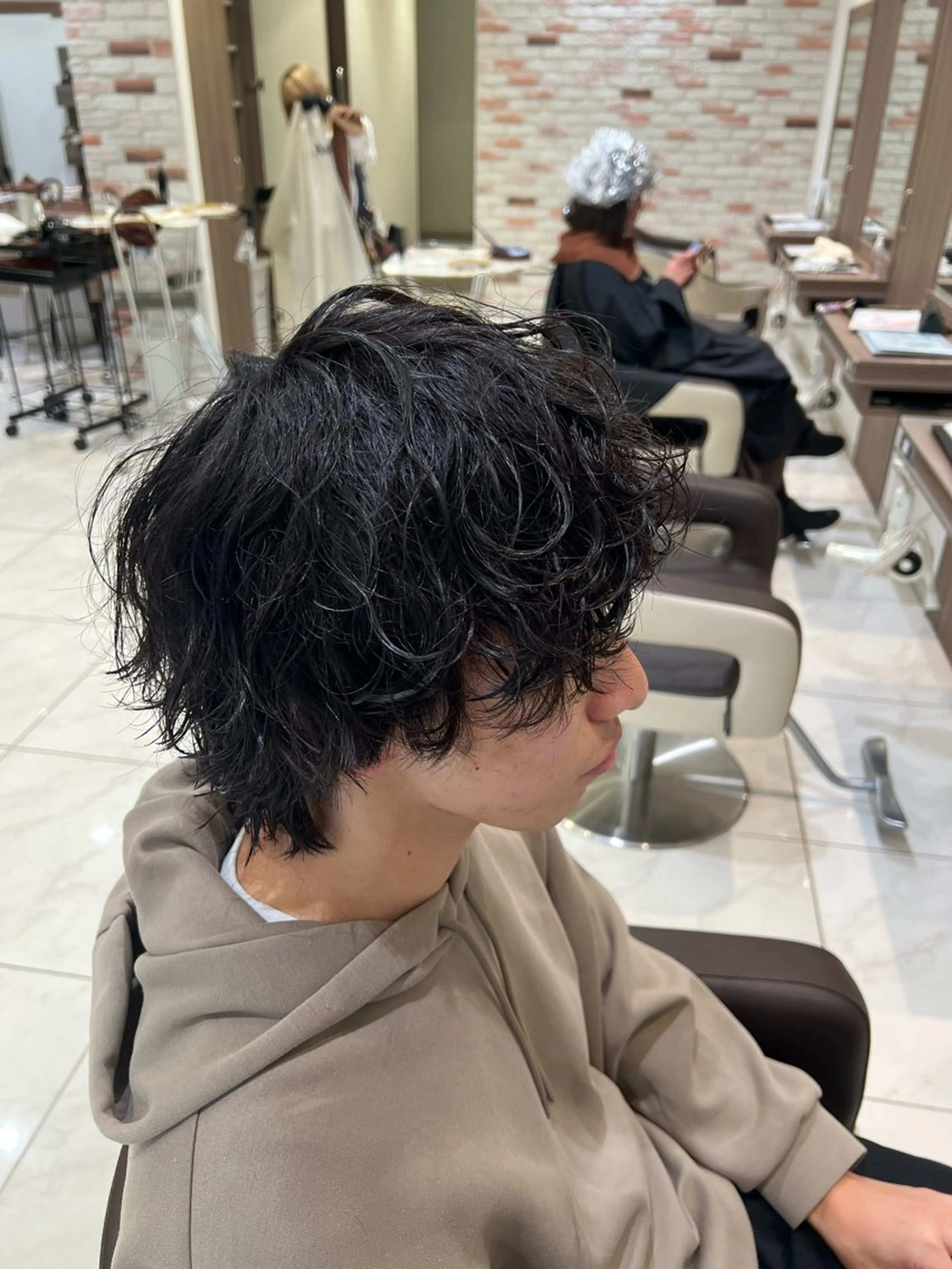 パーマ メンズ カット パーマ "美髪"縮毛矯正/ 髪質改善/佐野友尉のヘアスタイル
