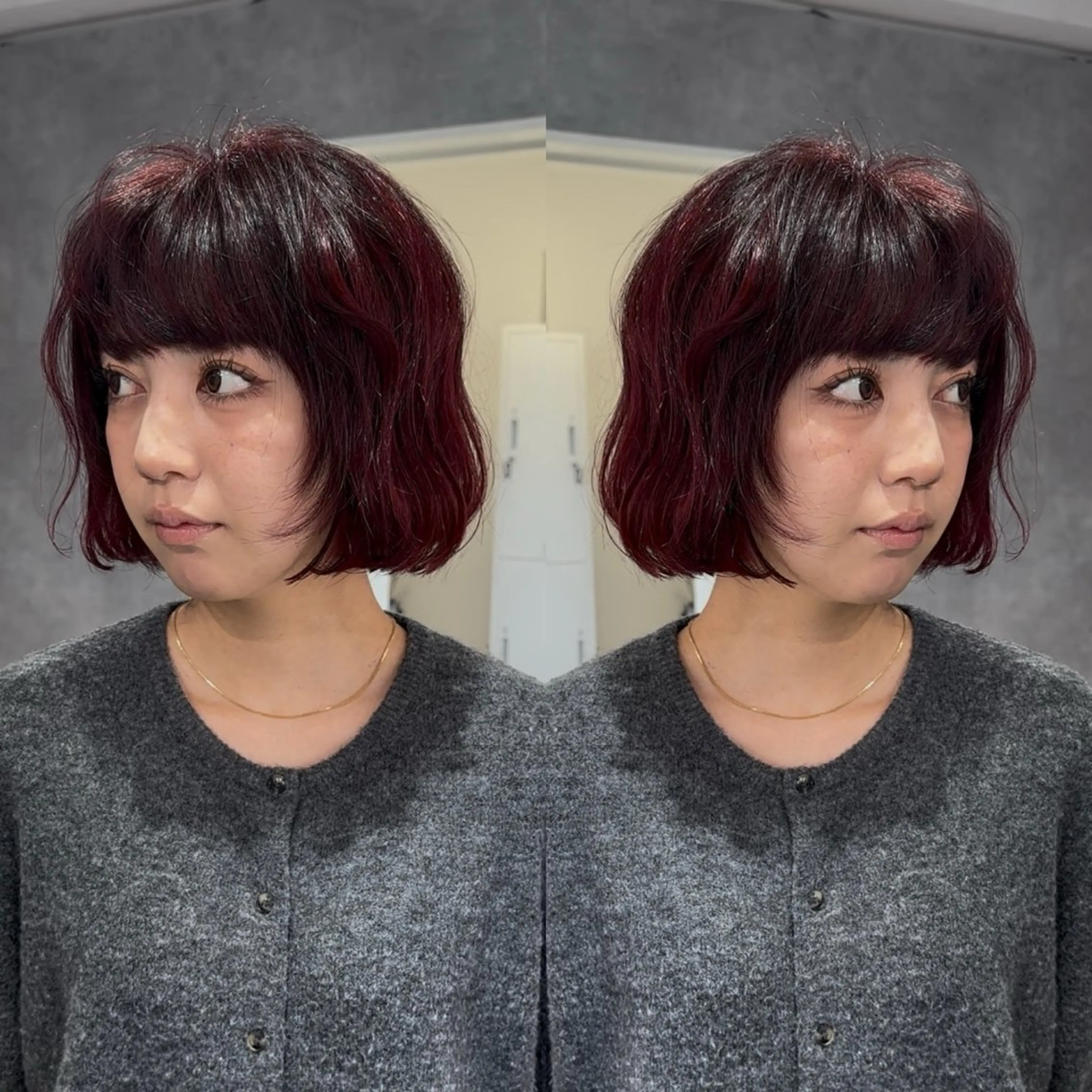 ショート ボブ カット ヘアカラー 海外ヘアー 山村拓士のヘアスタイル
