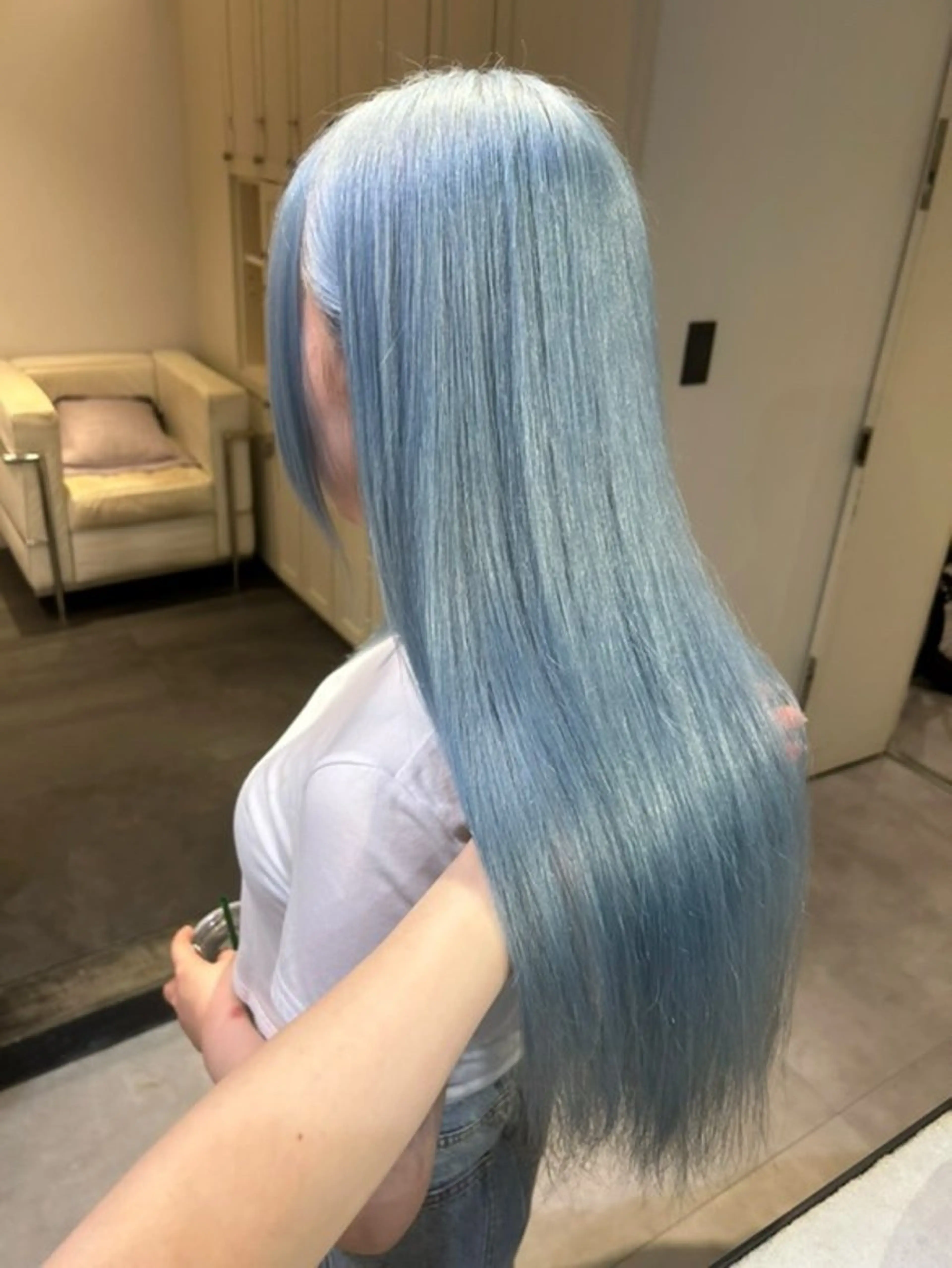 【モデルメニュー】☁️🫧ブリーチリタッチ+カラー+トリートメント☁️🫧⚠️補足説明を必ずご確認くださいの写真