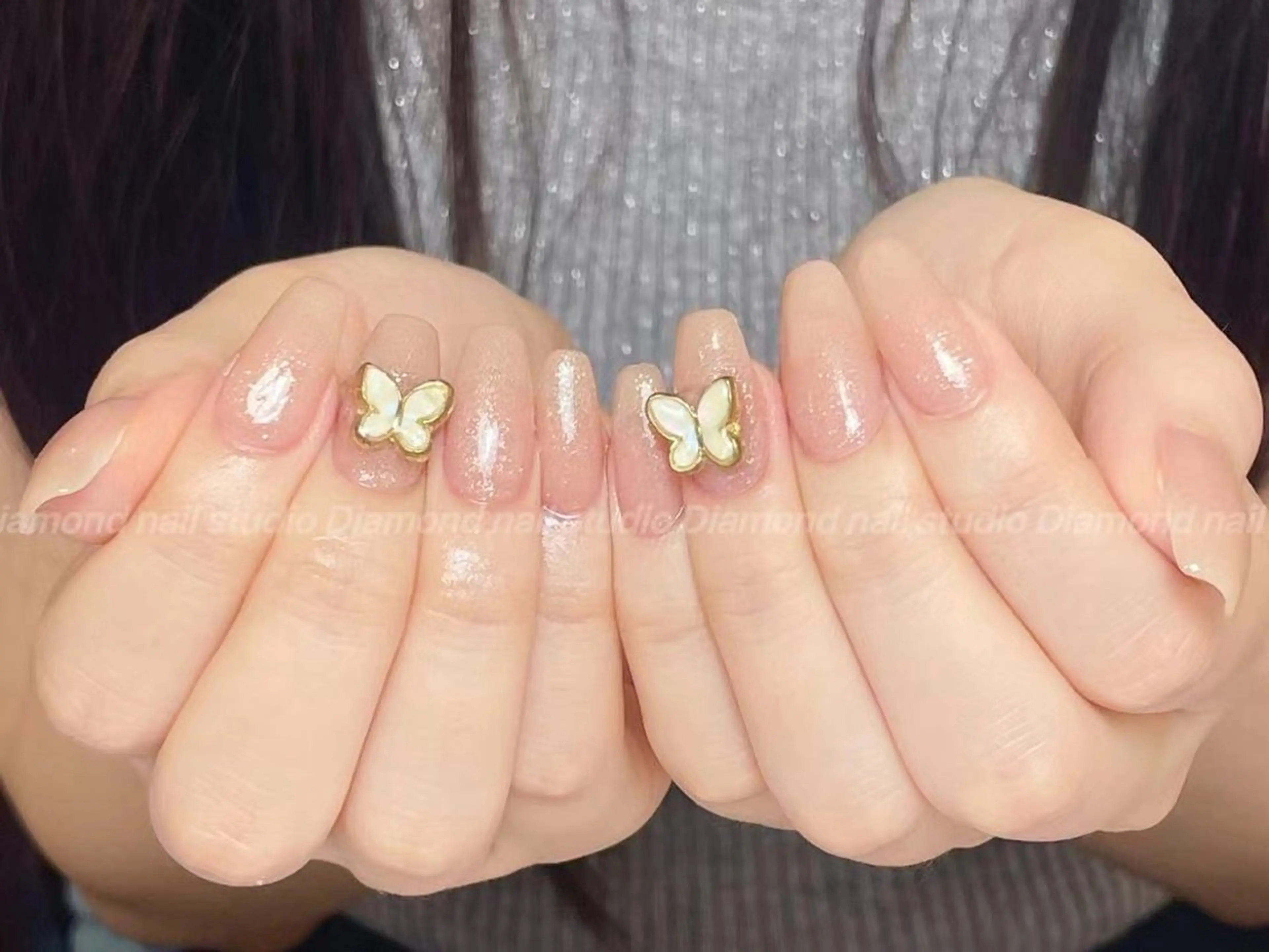 ネイル アートネイル オーロラネイル ガーリー キラキラネイル 韓国ネイル Diamond NAIL✨のネイルデザイン