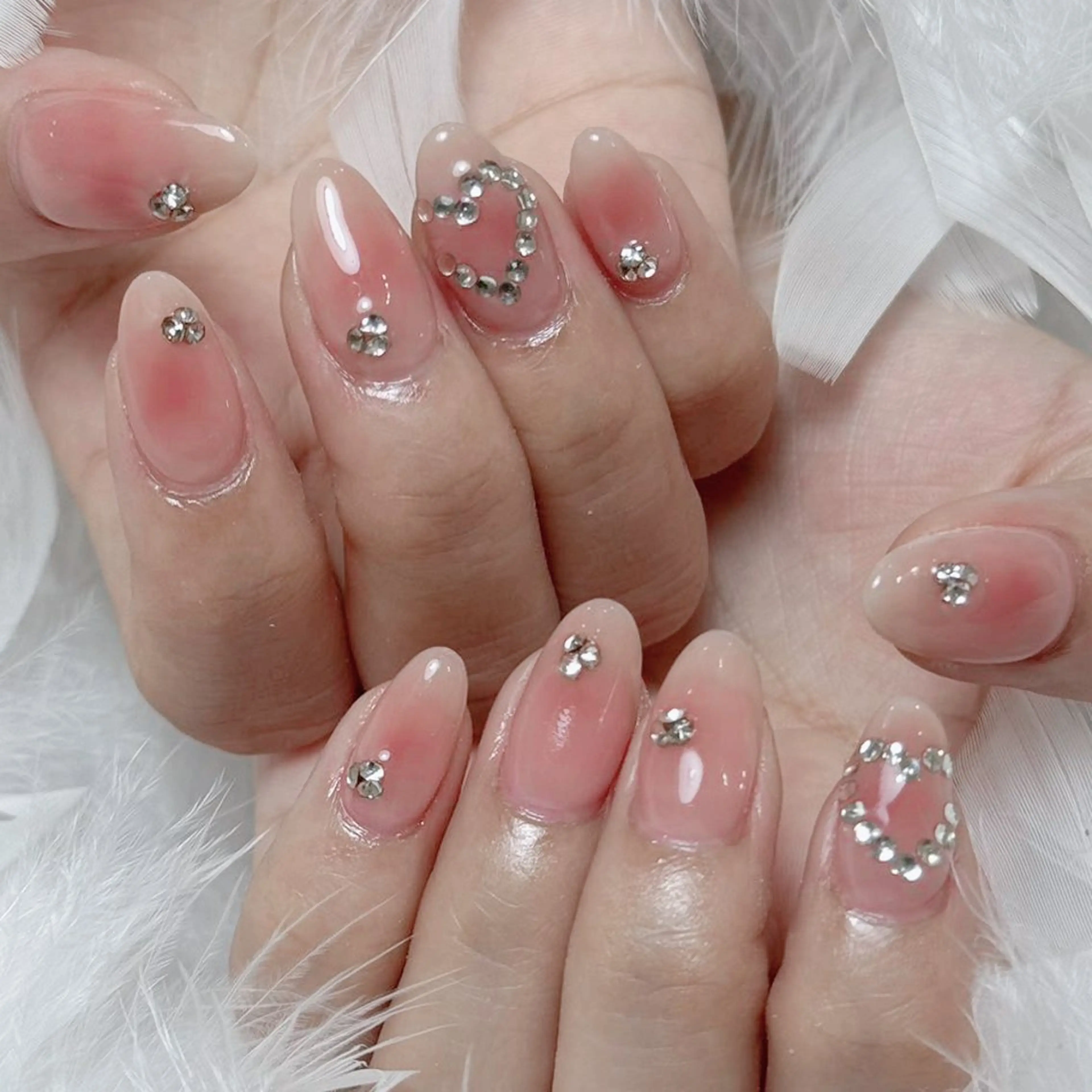 ネイル アートネイル オーロラネイル ガーリー キラキラネイル 韓国ネイル Diamond NAIL✨のネイルデザイン
