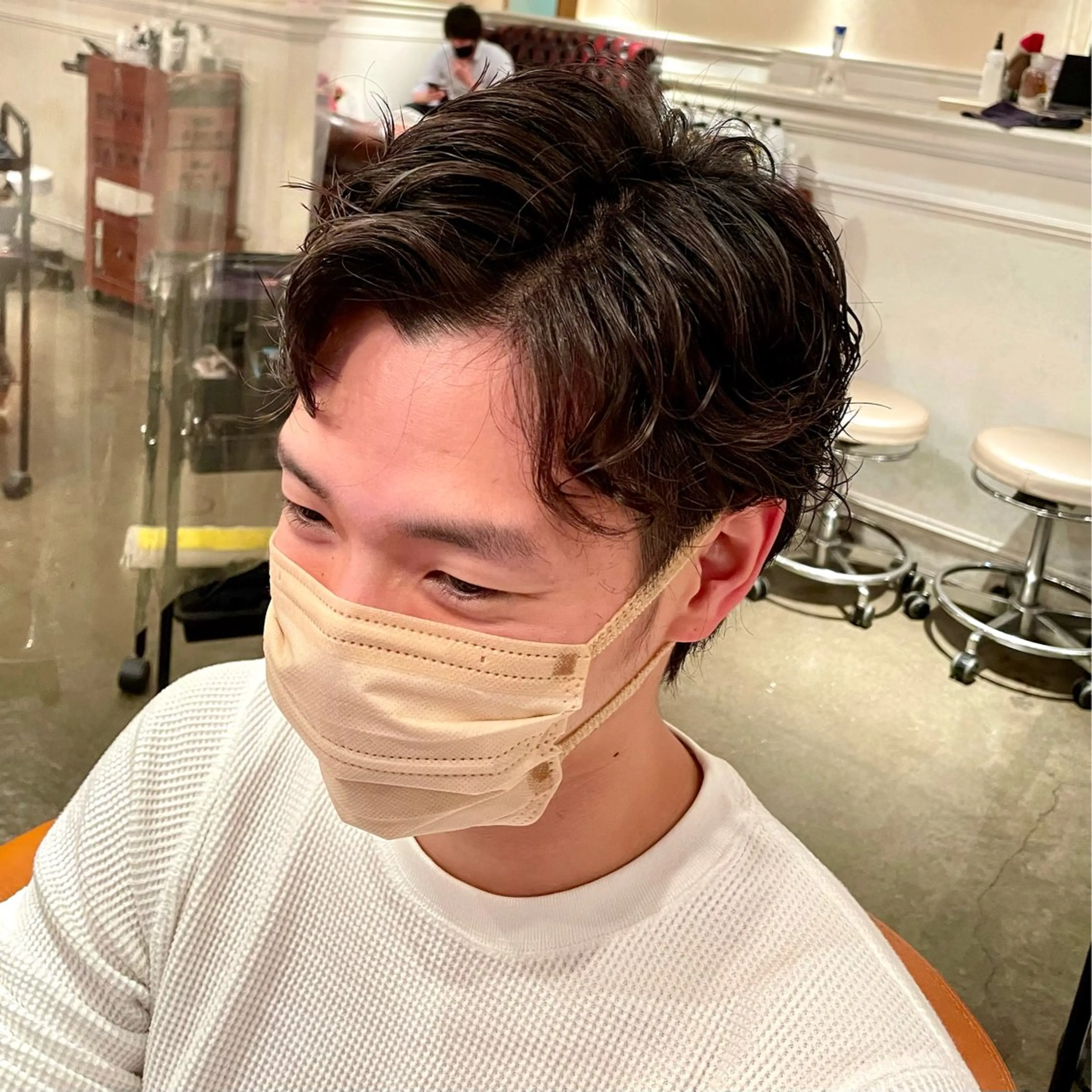 メンズ メンズパーマ メンズ特化 ショート パーマ 丸山のヘアスタイル