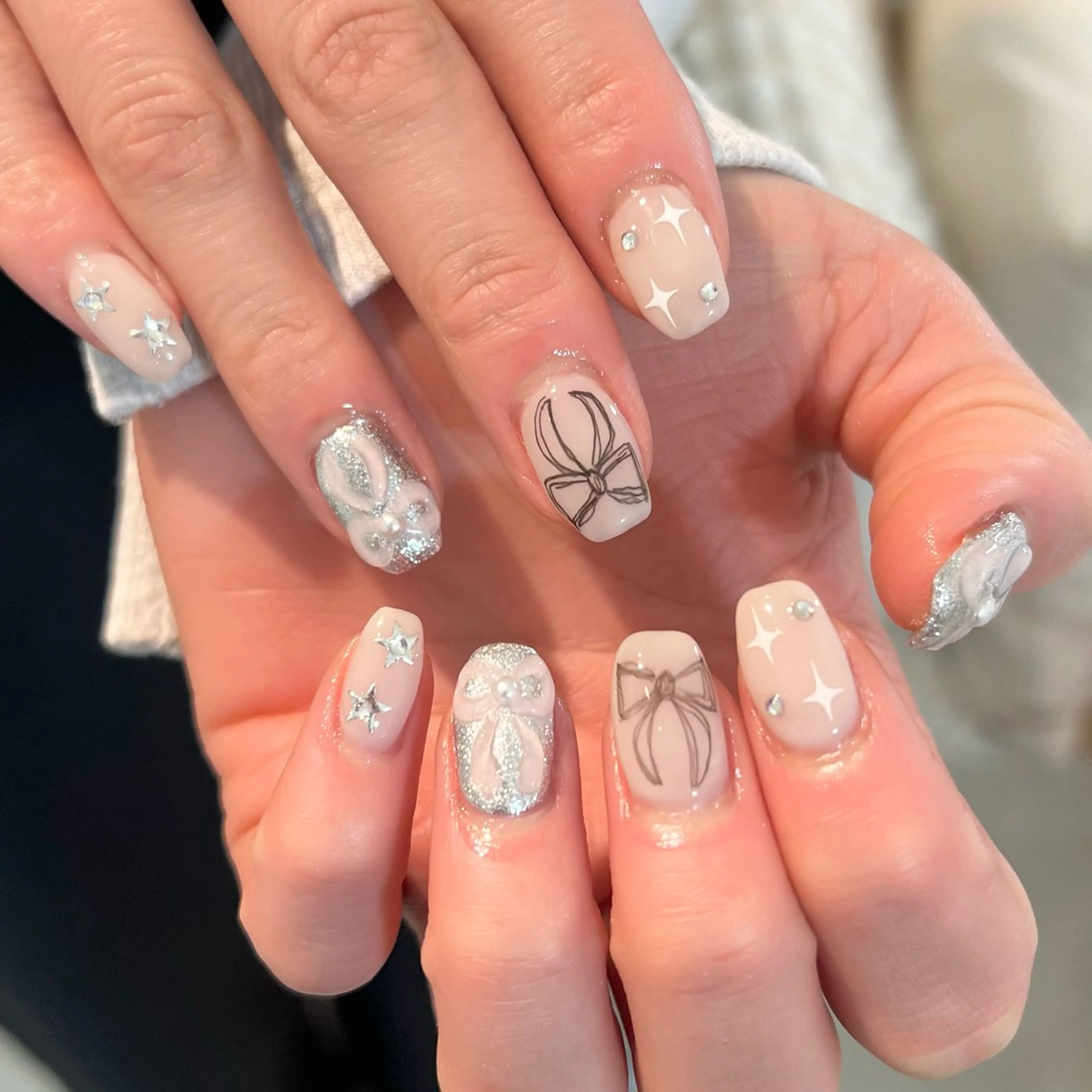 ネイル ハンドネイル sio.nail&eyebrow salon shimokitazawa2号店所属・nailist mana𖤐´-のネイルデザイン