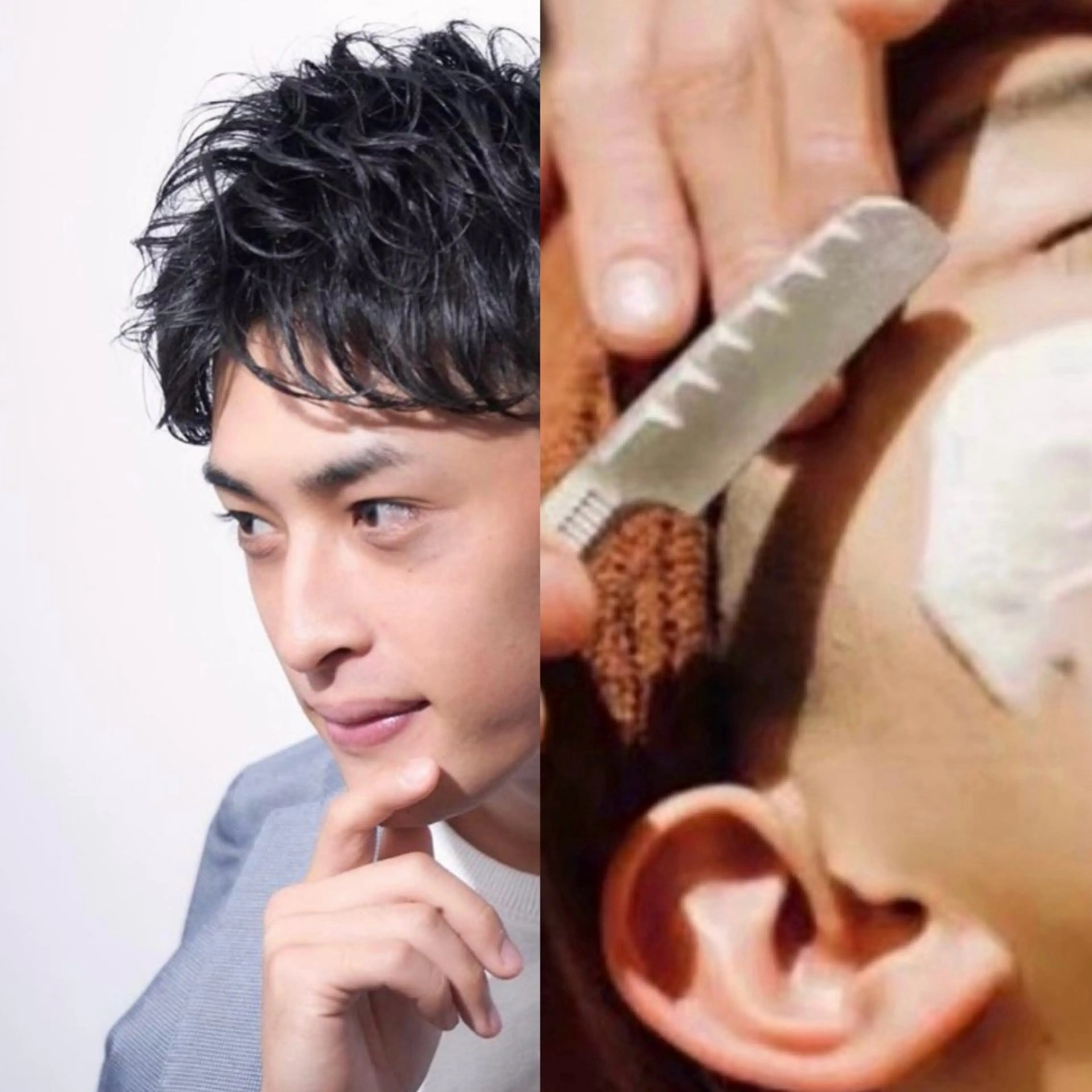 【メンズ限定】白髪染め+お顔剃り(眉カット付)+シャンプーセットの写真