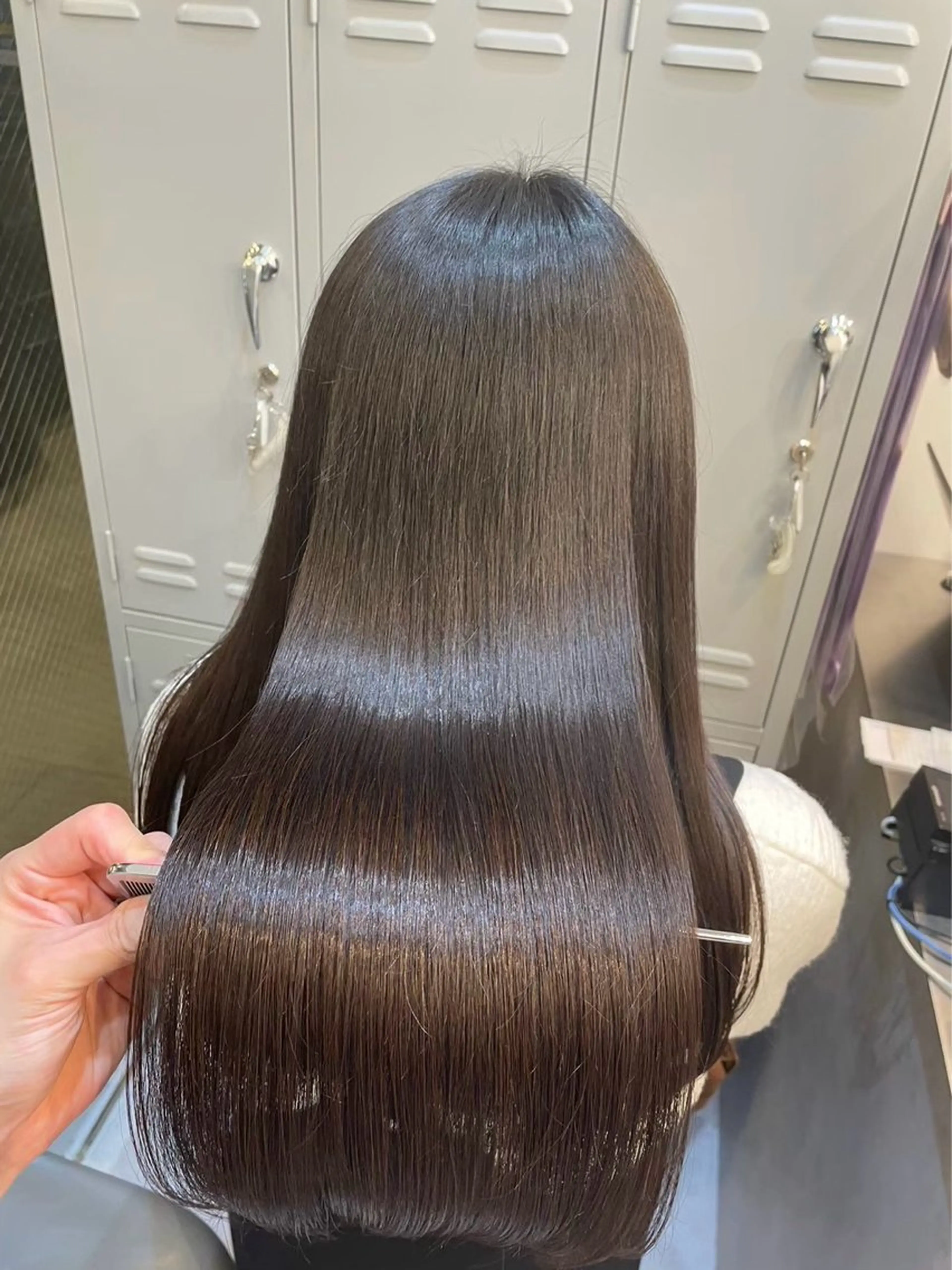 ロング 縮毛矯正 トリートメント 🦋レイヤー✖︎ 髪質改善🦋リョウヤのヘアスタイル