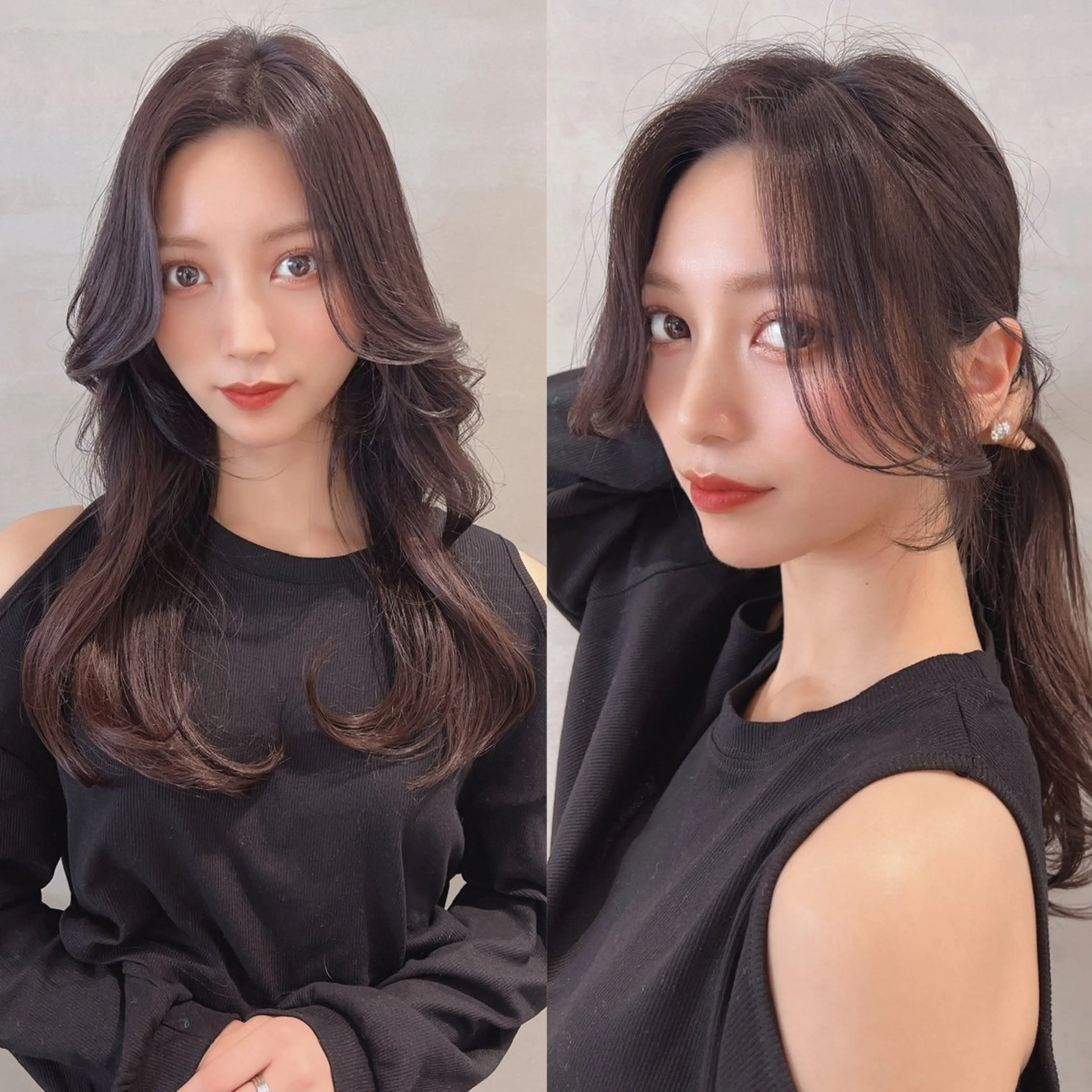 カット+艶カラー+水素髪質改善T or 13step内部補修の写真