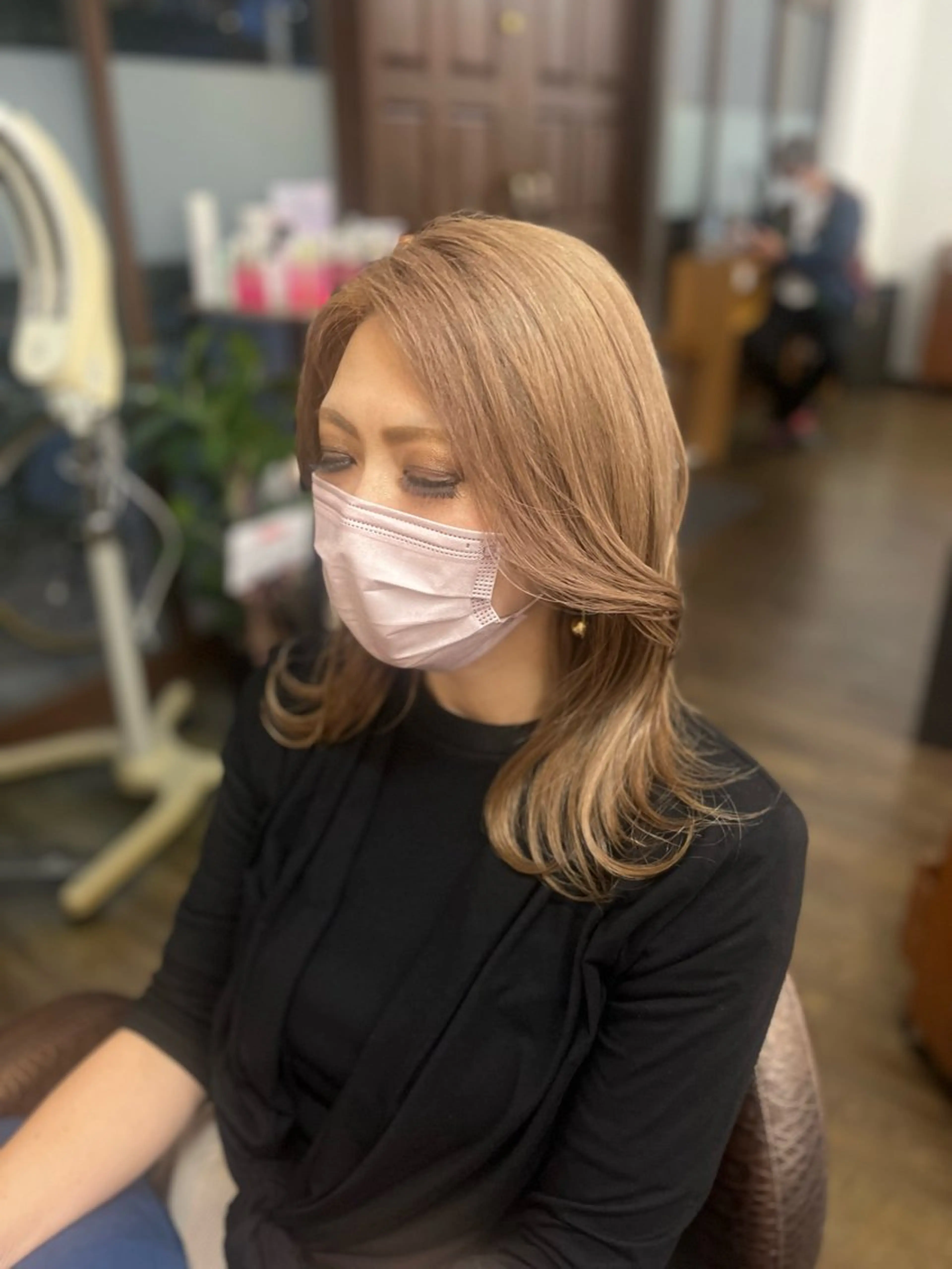 セミロング カラー カット ヘアカラー 💠西山果琳💠 マツパモデル募集のヘアスタイル