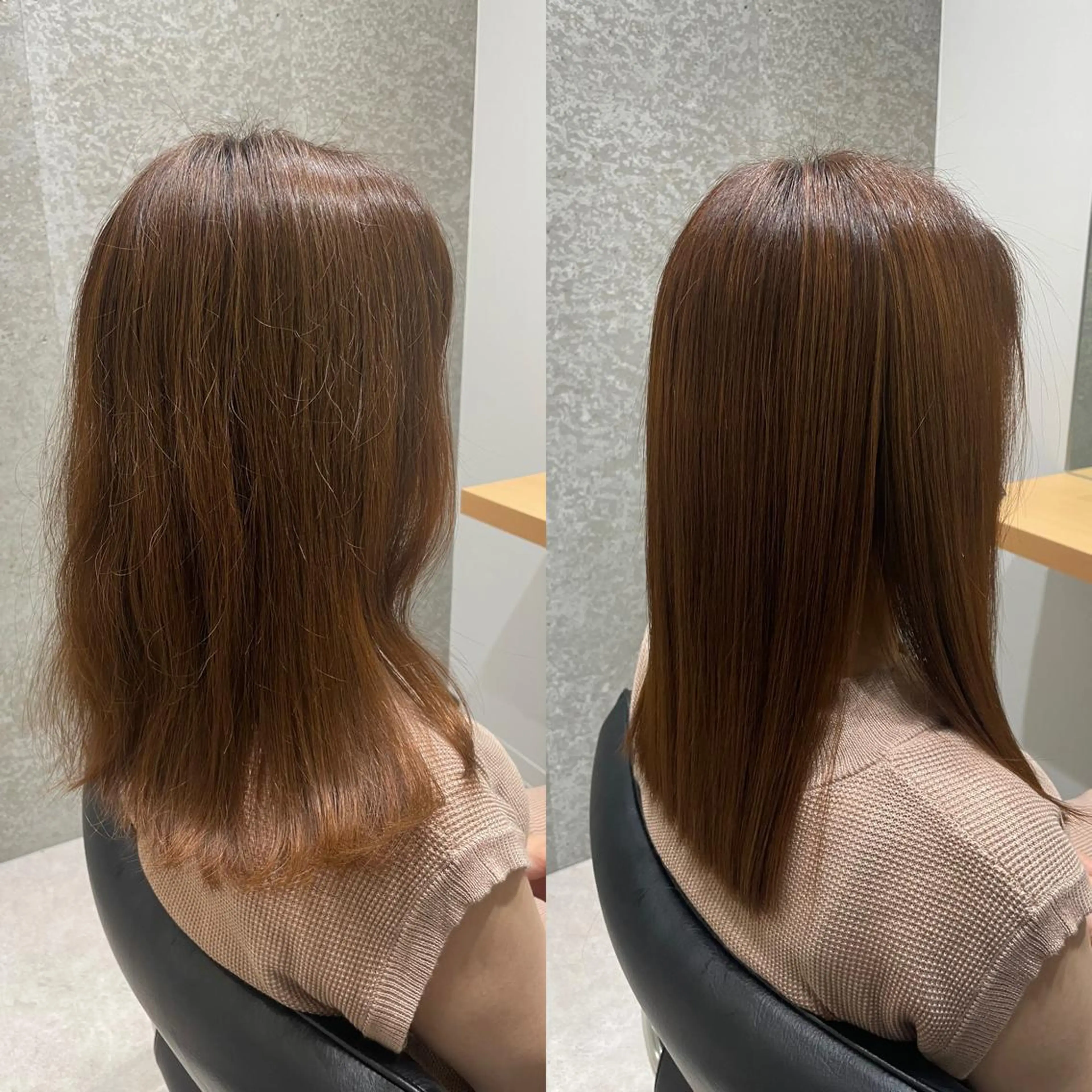 セミロング セミロングパーマ 縮毛矯正 トリートメント 酸熱トリートメント トリートメント 髪質改善ヘアケア 艶髪特化/上田のヘアスタイル