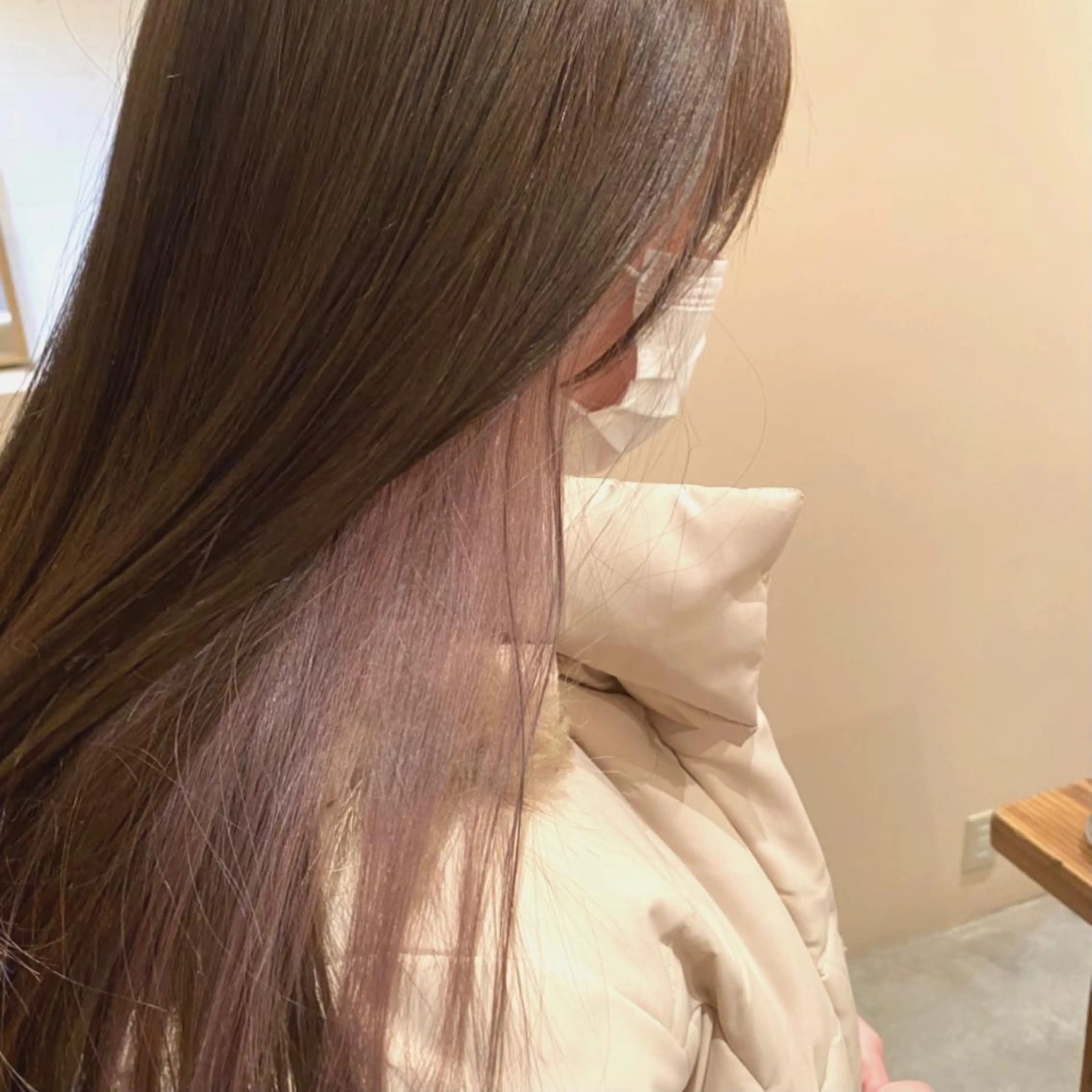 ロング ピンクラベンダー couleur所属・田中 恭子のヘアスタイル