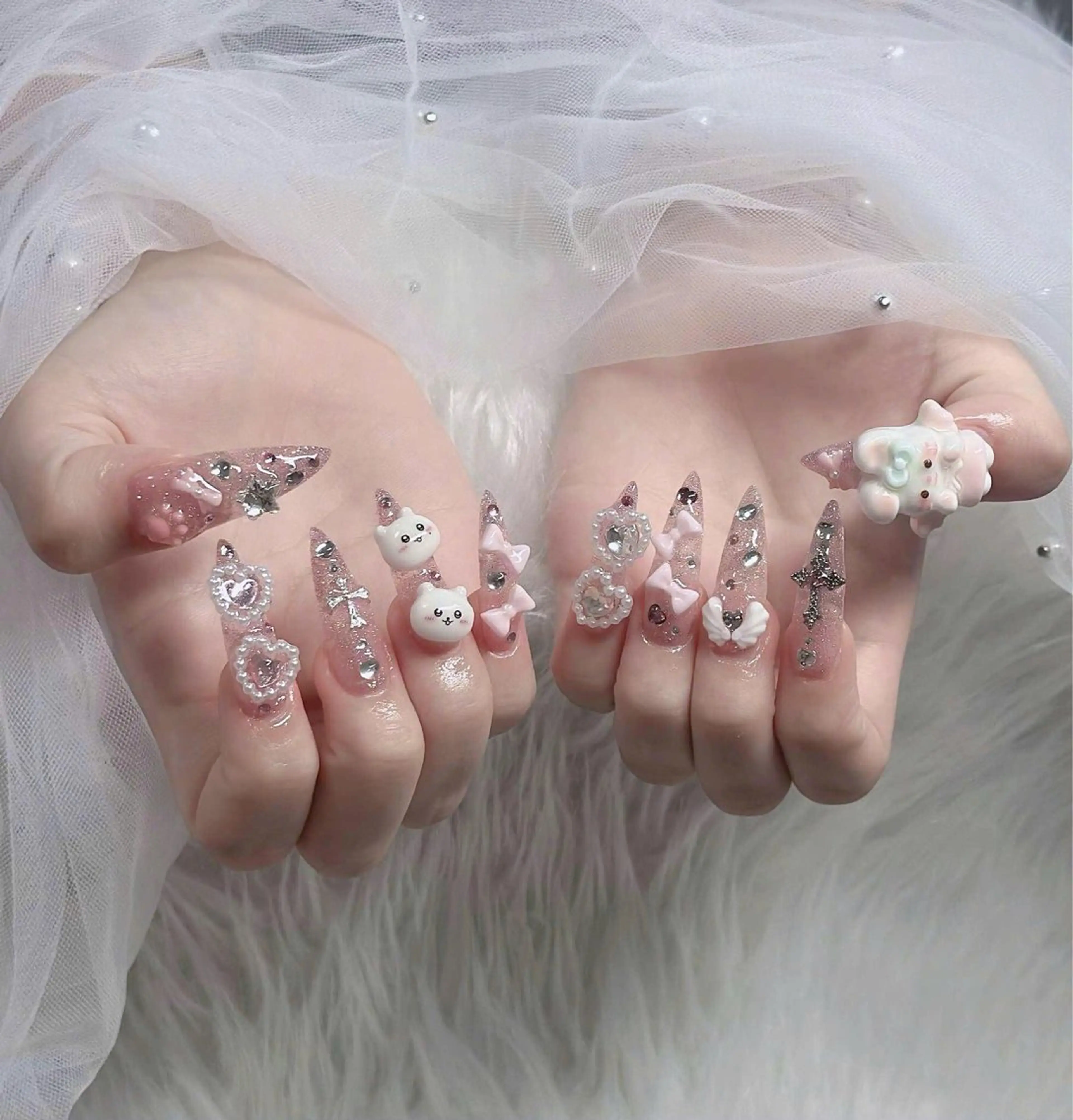 ネイル アートネイル 成人式 ジェルネイル ニュアンスネイル 夏ネイル ハンドネイル H.baby Nai Salon所属・neco H.babynailのネイルデザイン