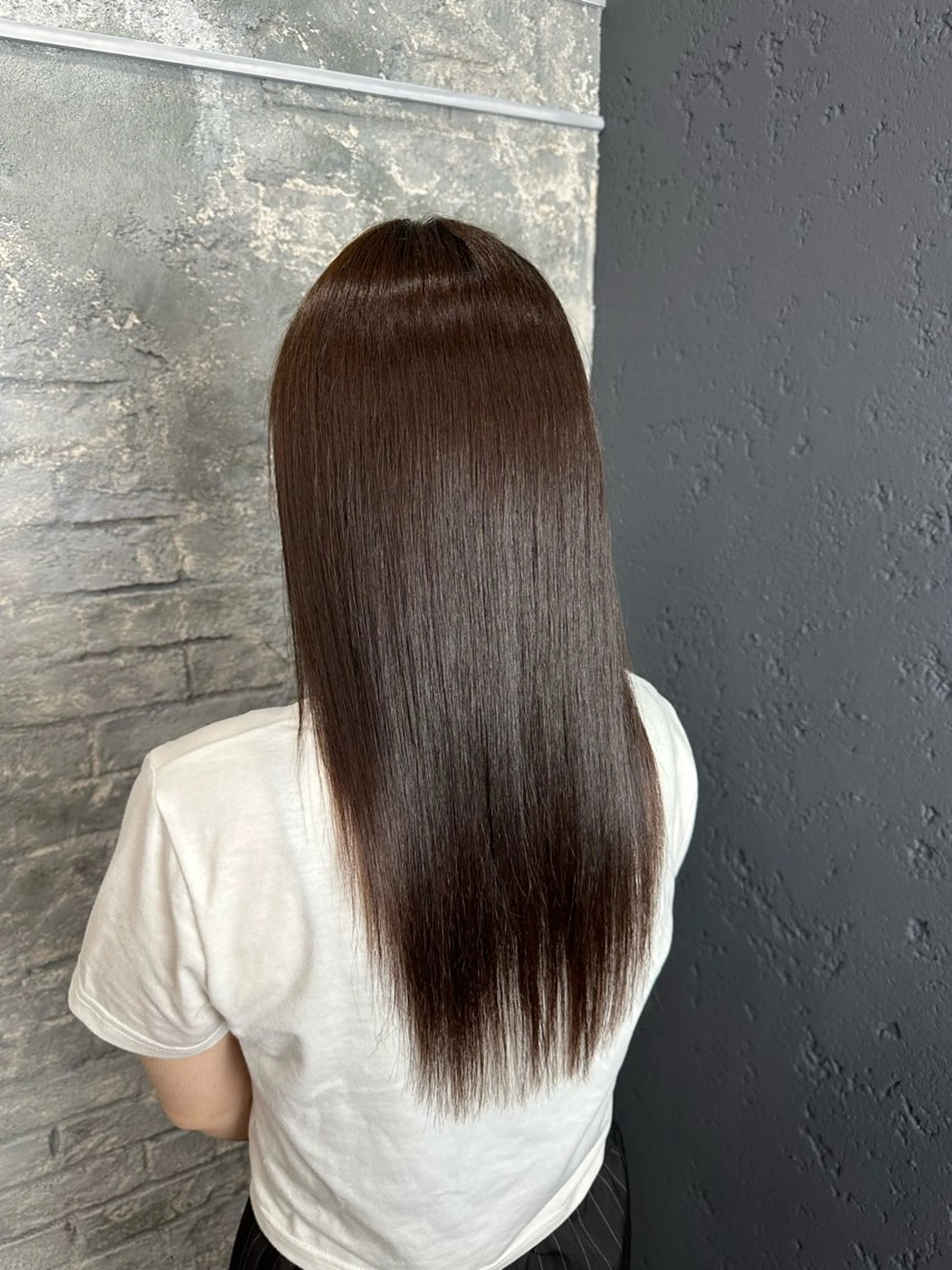ロング 縮毛矯正 カラーモデル募集中 🩶REI🩶のヘアスタイル
