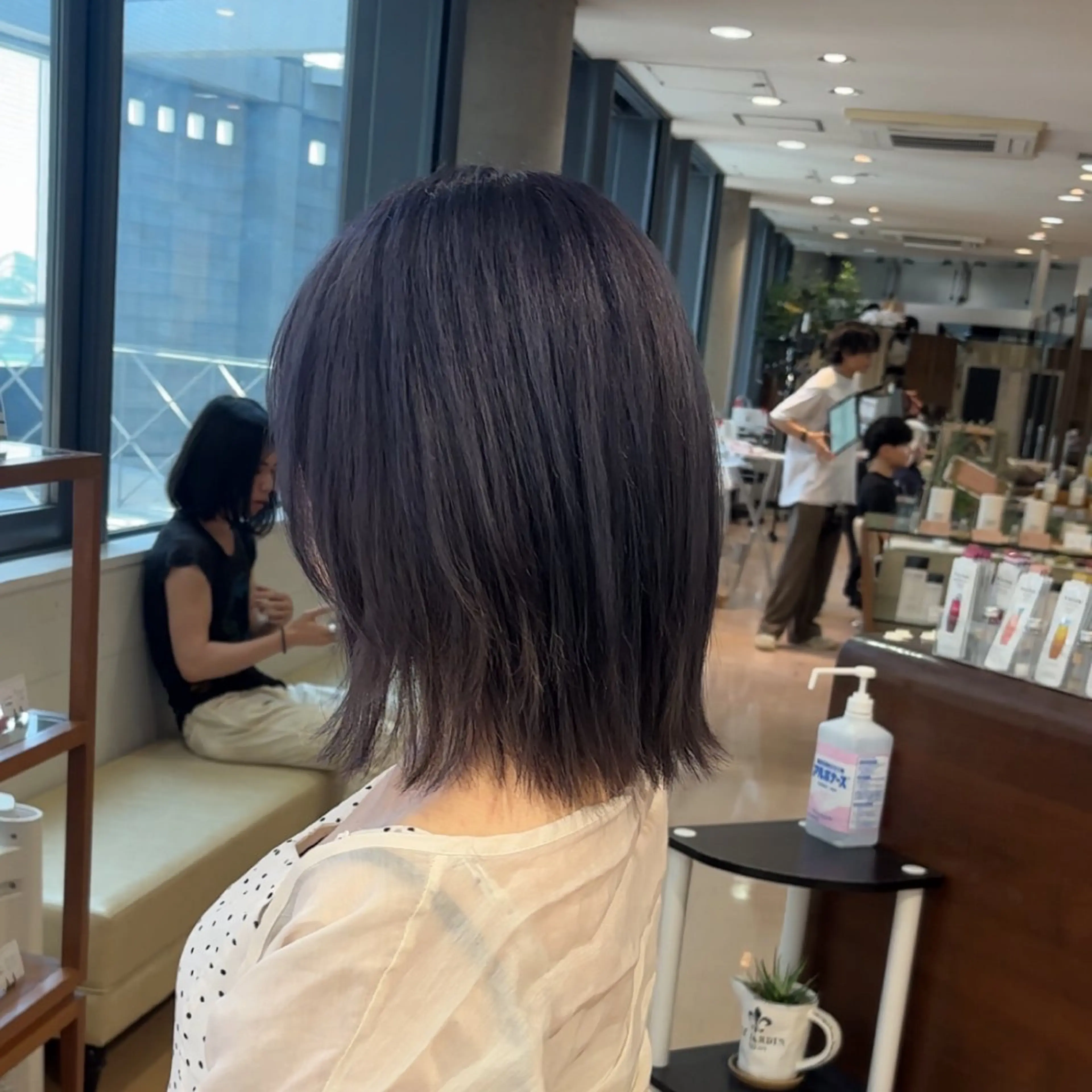 ミディアム カラー メンズケアパーマ✨️ ケアブリーチカラーのヘアスタイル