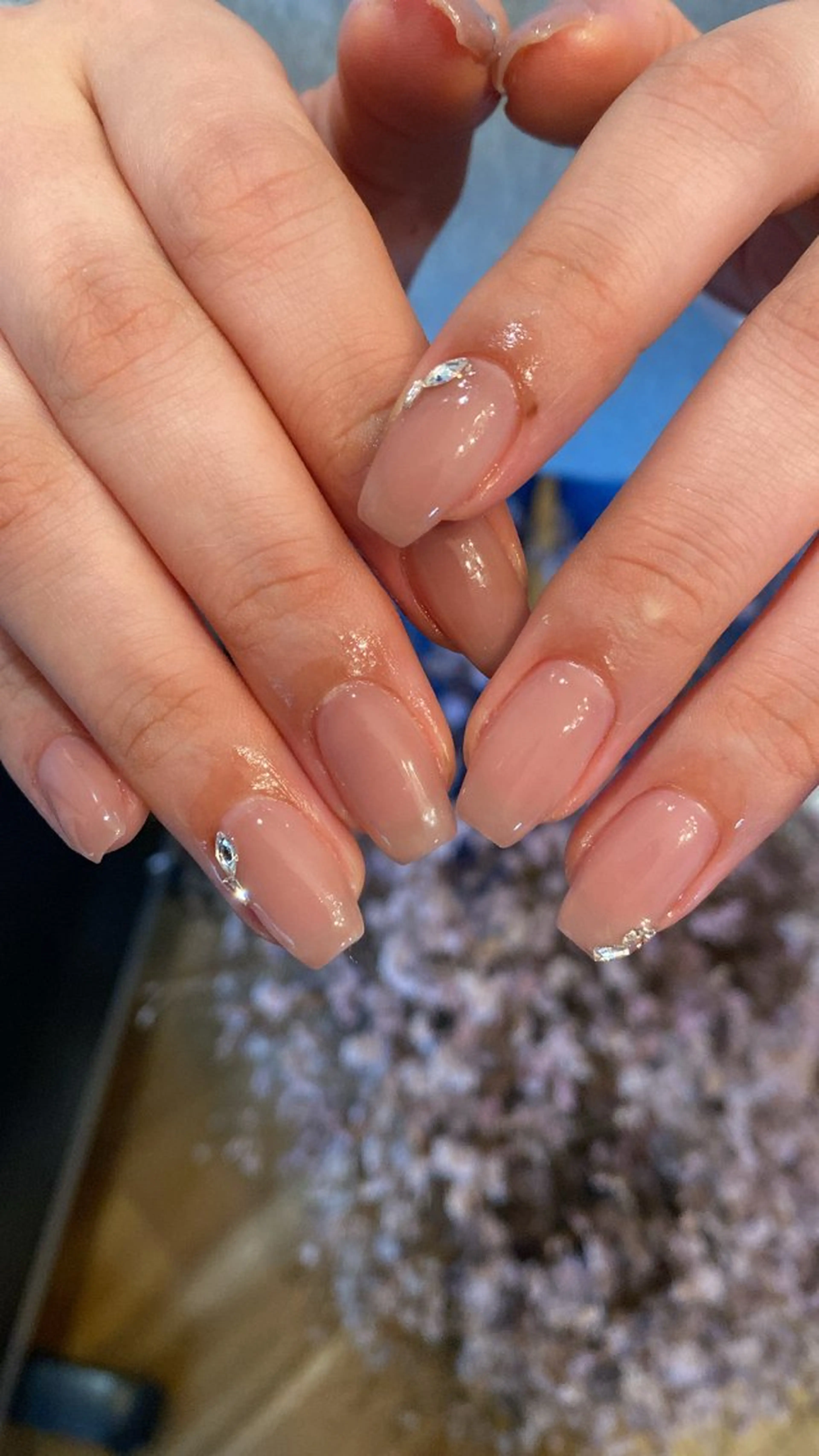 ネイル ハンドネイル crystal ⭐︎ colorのネイルデザイン