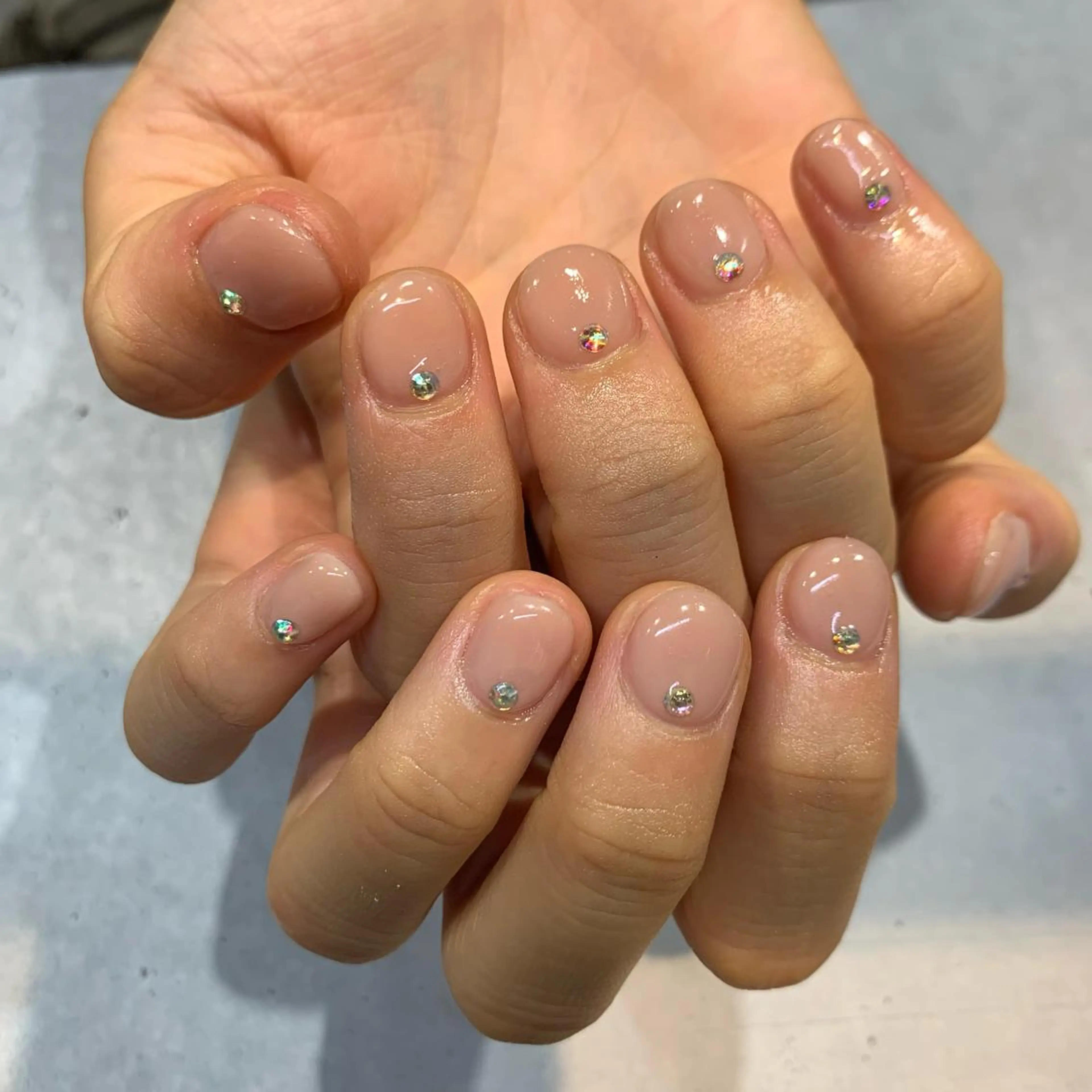 ネイル ワンカラーネイル ぷっくりネイル ハンドネイル nailist Chisakiのネイルデザイン