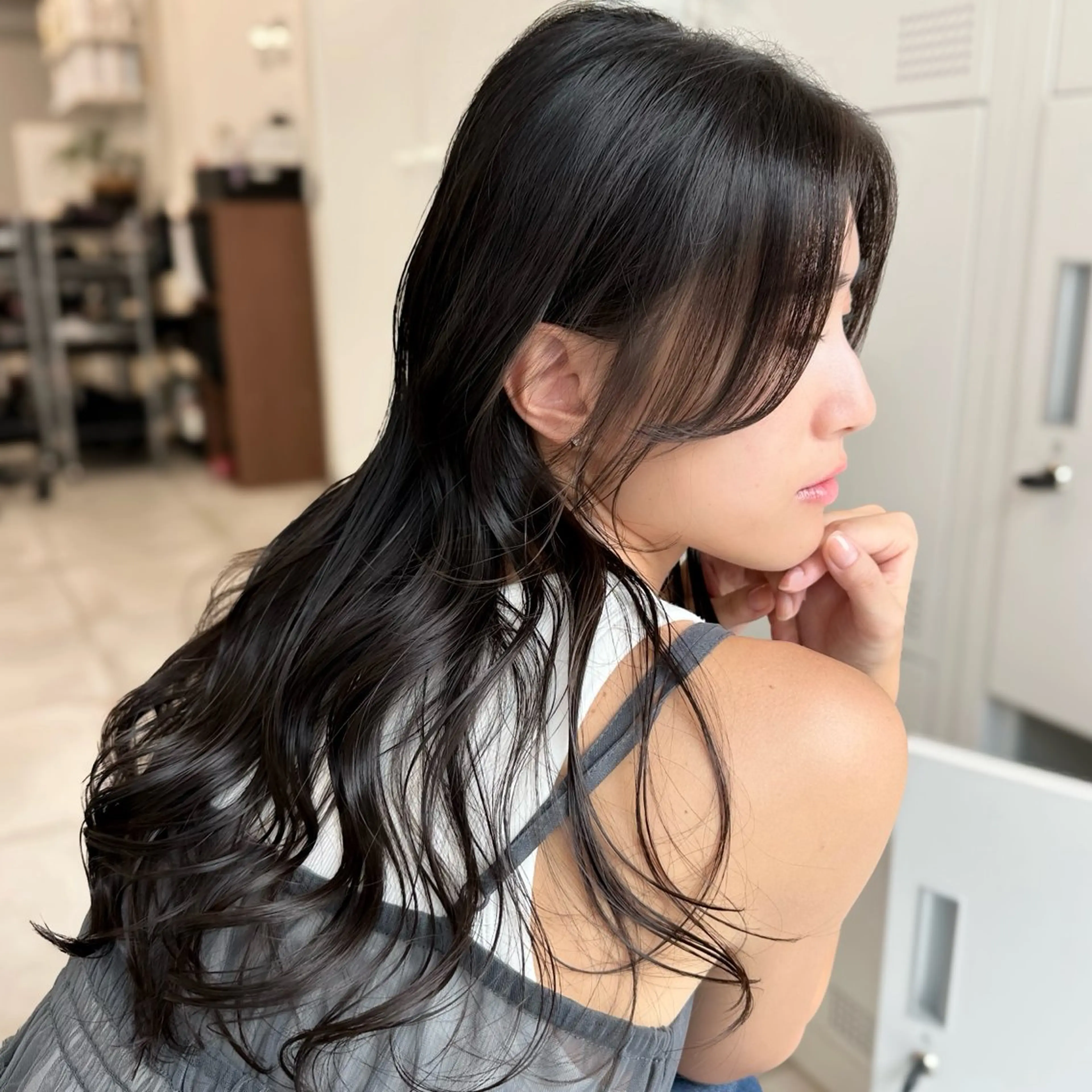ロング カラー カット ヘアカラー トリートメント ブリーチなし/レイヤ ー特化🌈Tommyのヘアスタイル