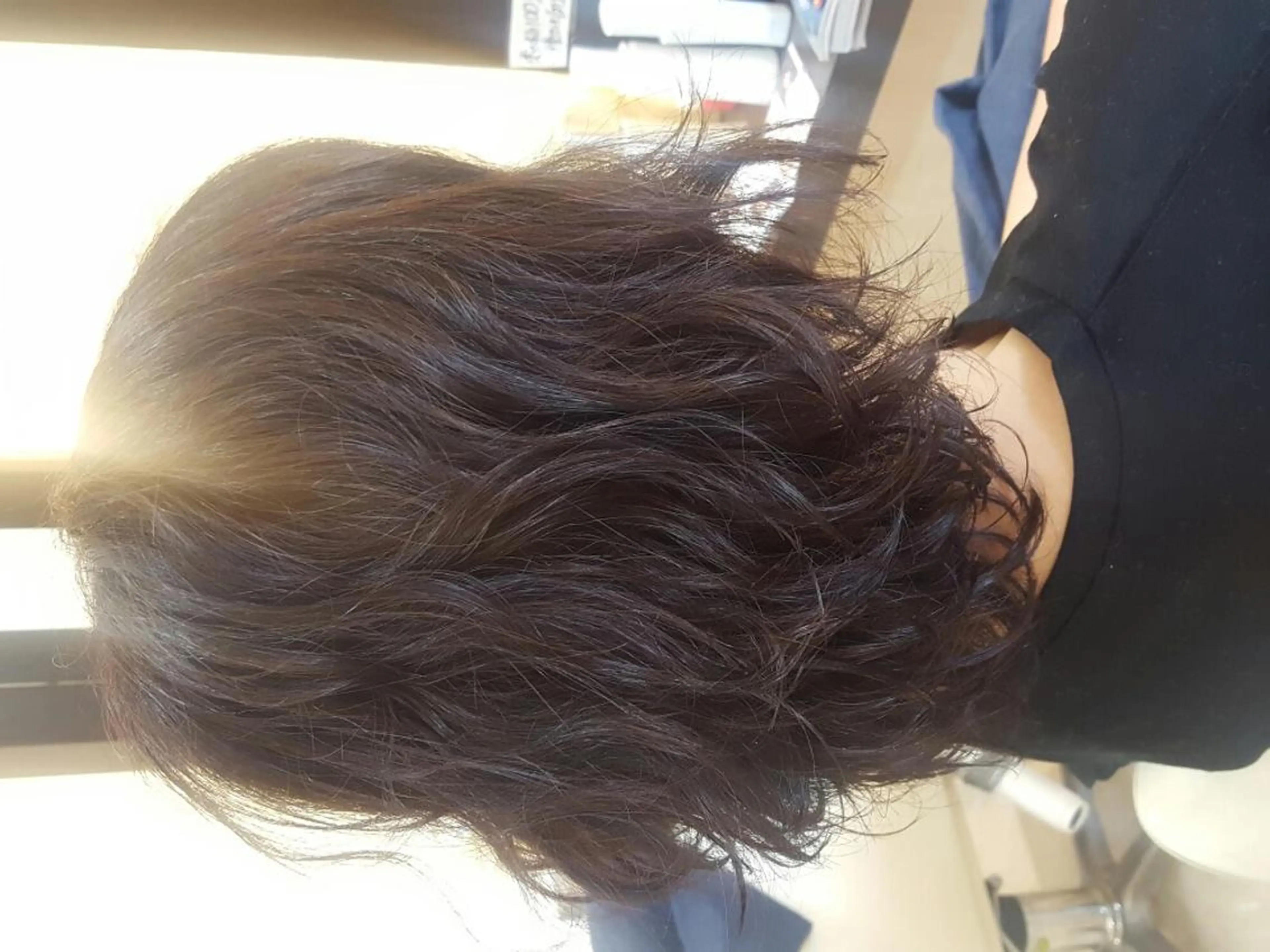 ミディアム パーマ カラー ミディアムパーマ ピンクカラー 森下 勝誠のヘアスタイル