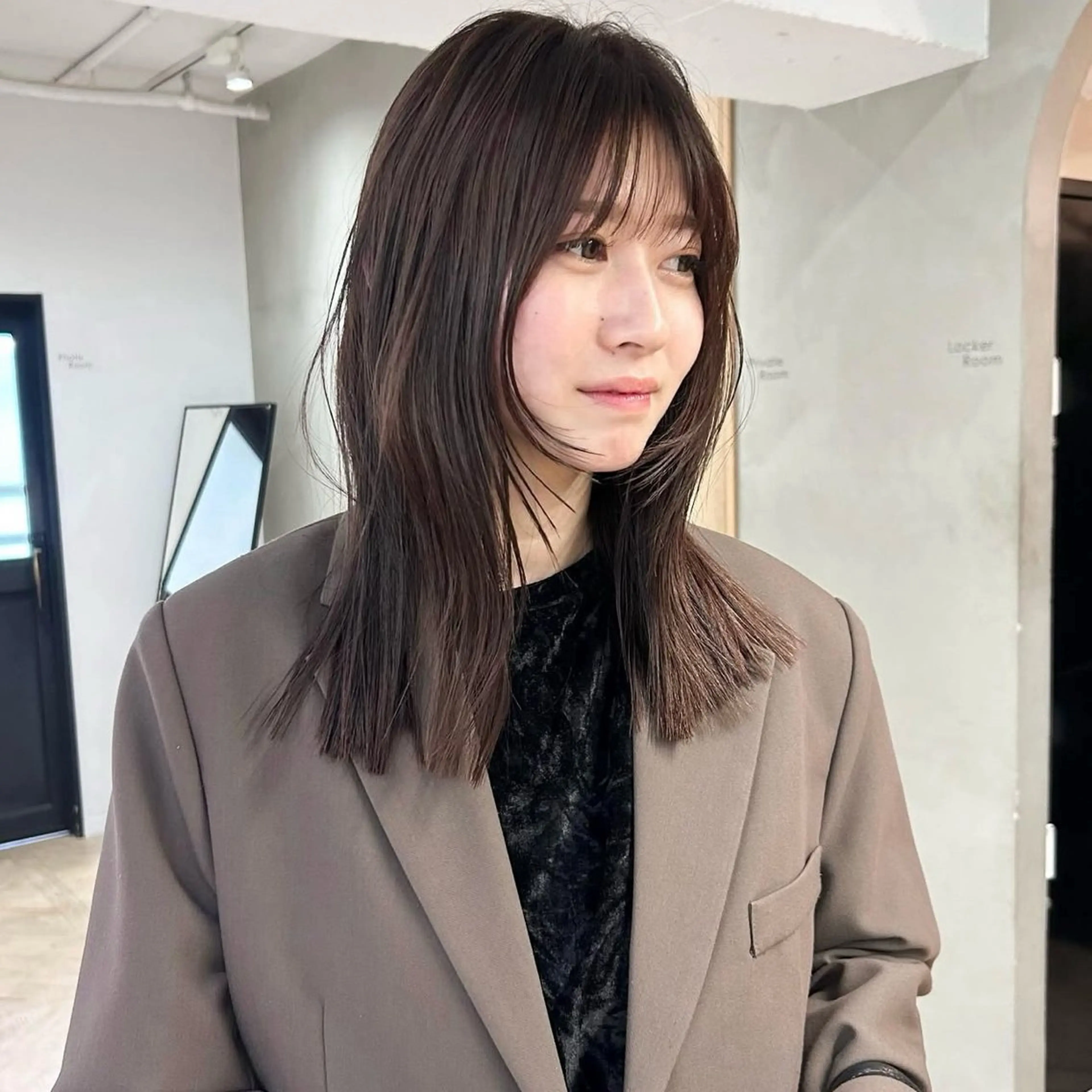 セミロング カラー レイヤーカット/暖色 カラー/mao🎀のヘアスタイル