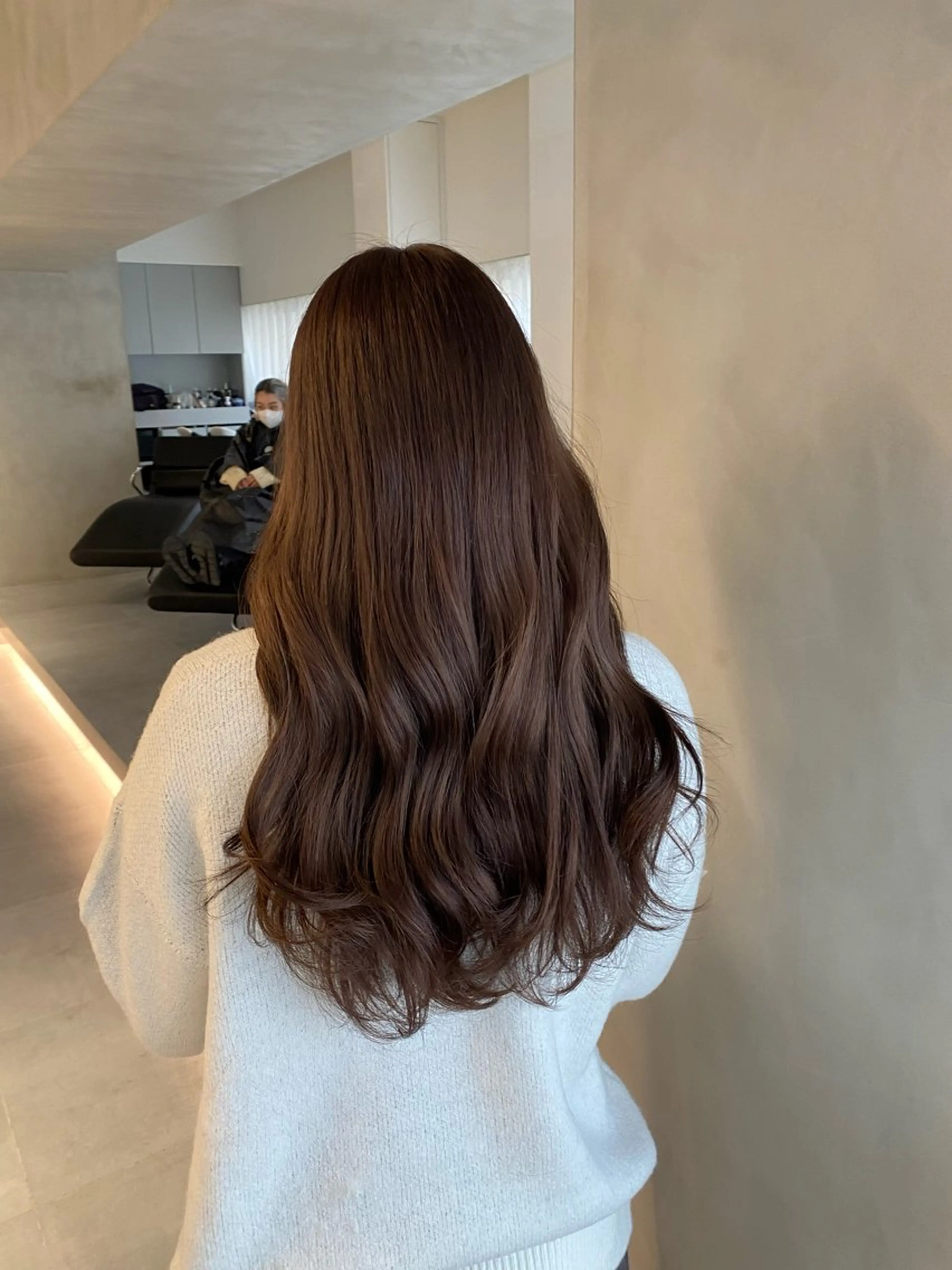 ロング カラー ヘアカラー トリートメント ヘッドスパ ヘアセット 小顔ショート✨️ RIEのヘアスタイル