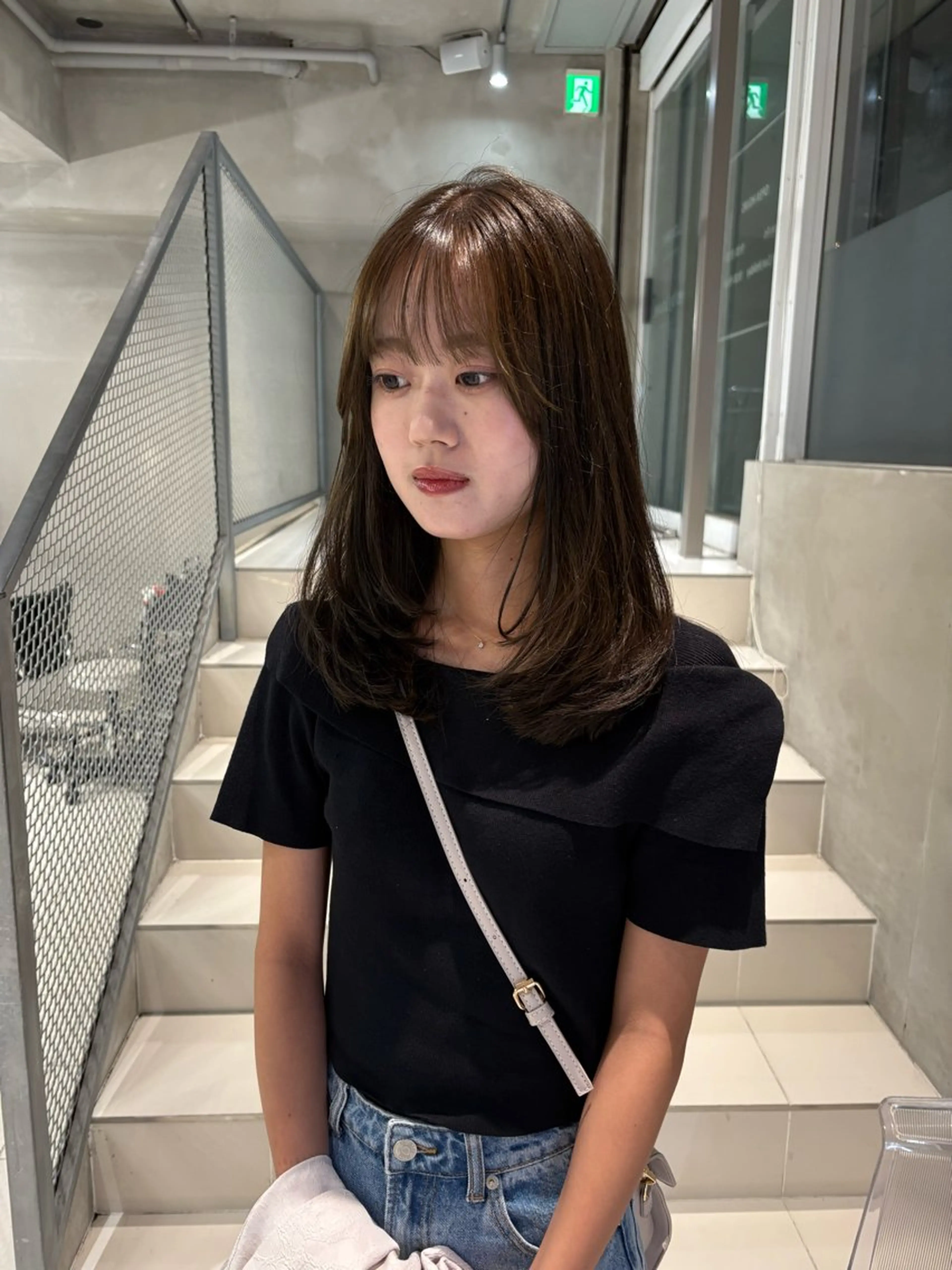ミディアム カラー グレージュ オリーブグレージュ オリーブグレー カット ヘアカラー トリートメント 透明感カラー🫧 nanohaのヘアスタイル
