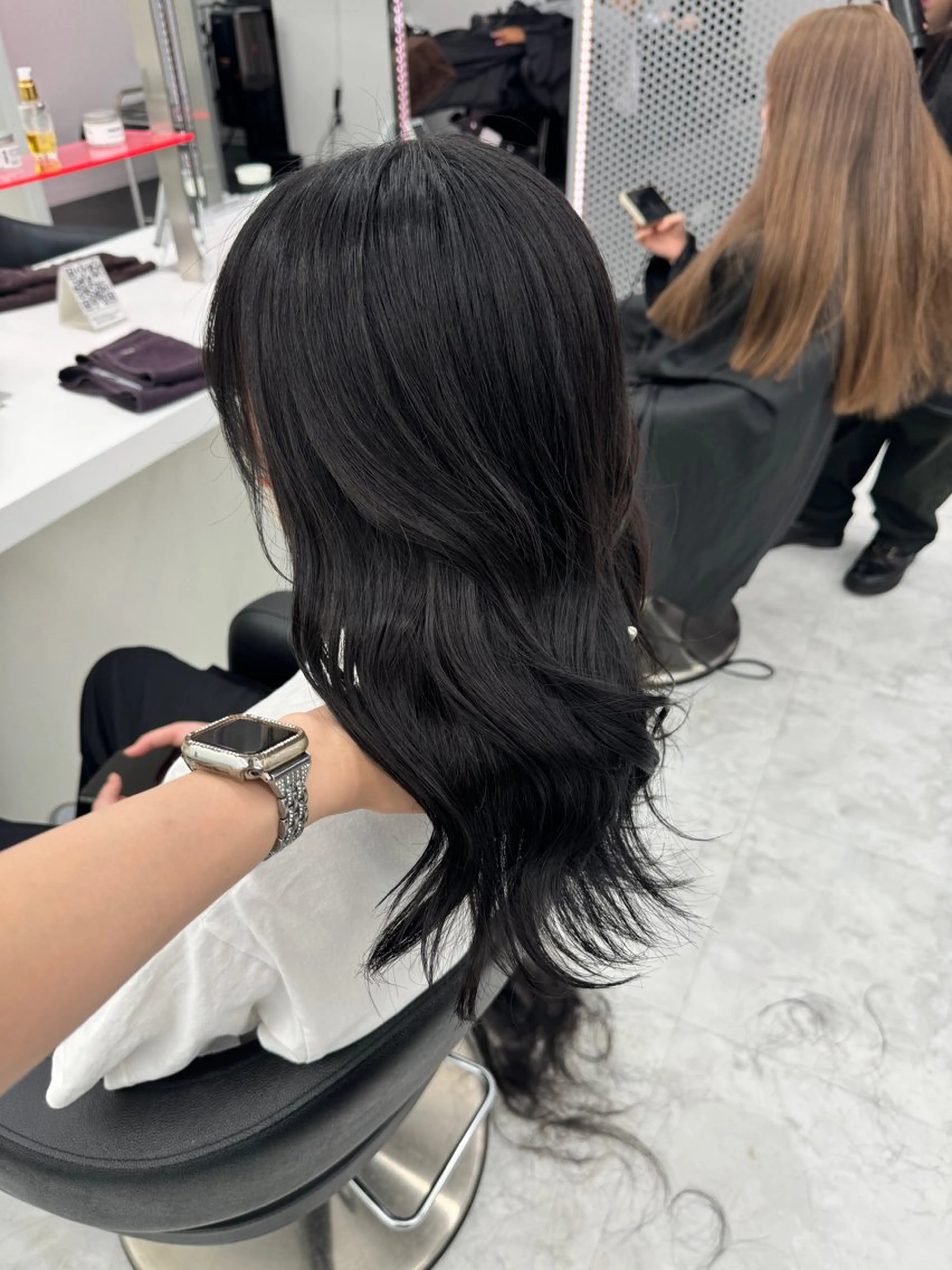 セミロング カラー カット ヘアカラー ヘッドスパ ヘアセット 💖透明感カラー＆暗 髪専門💖Akariのヘアスタイル
