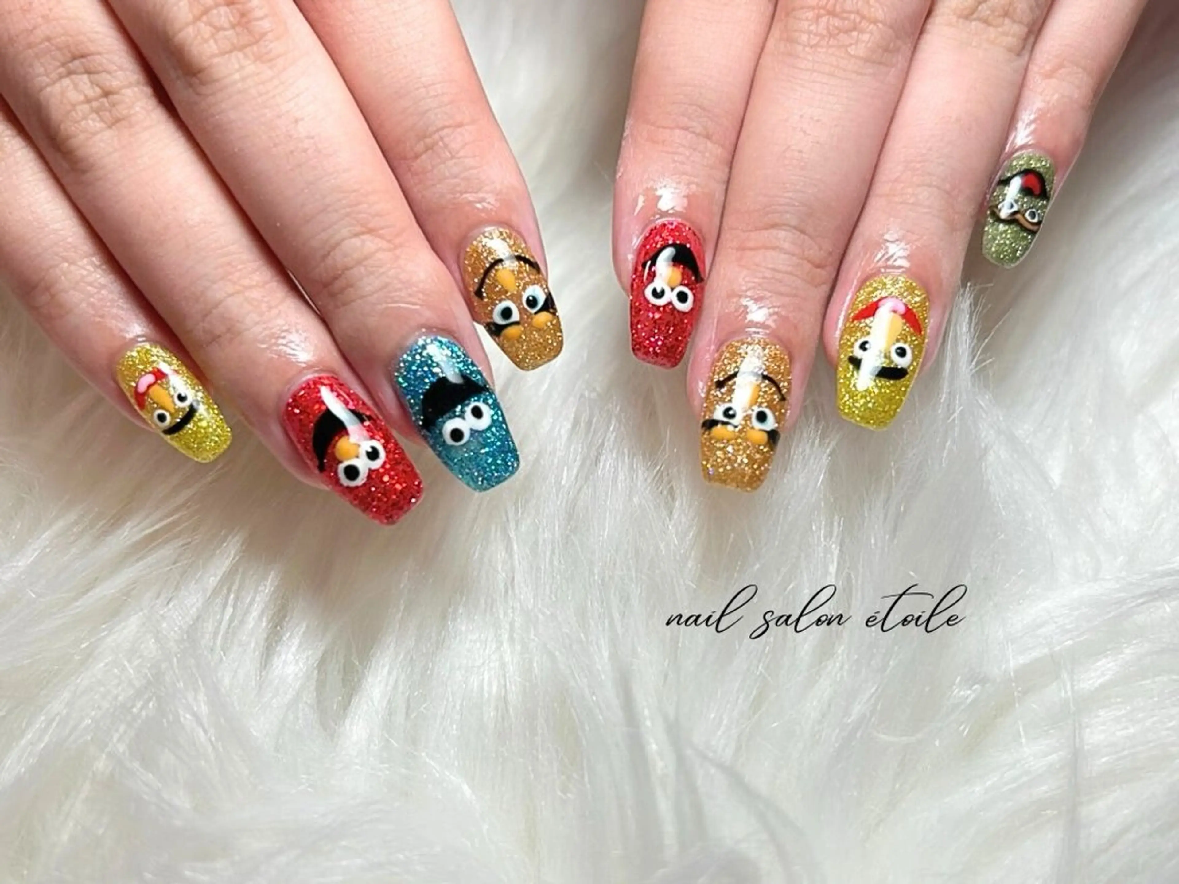 ネイル フラッシュネイル ジェルネイル ラメ(グリッター) ハンドネイル nail salon étoileのネイルデザイン