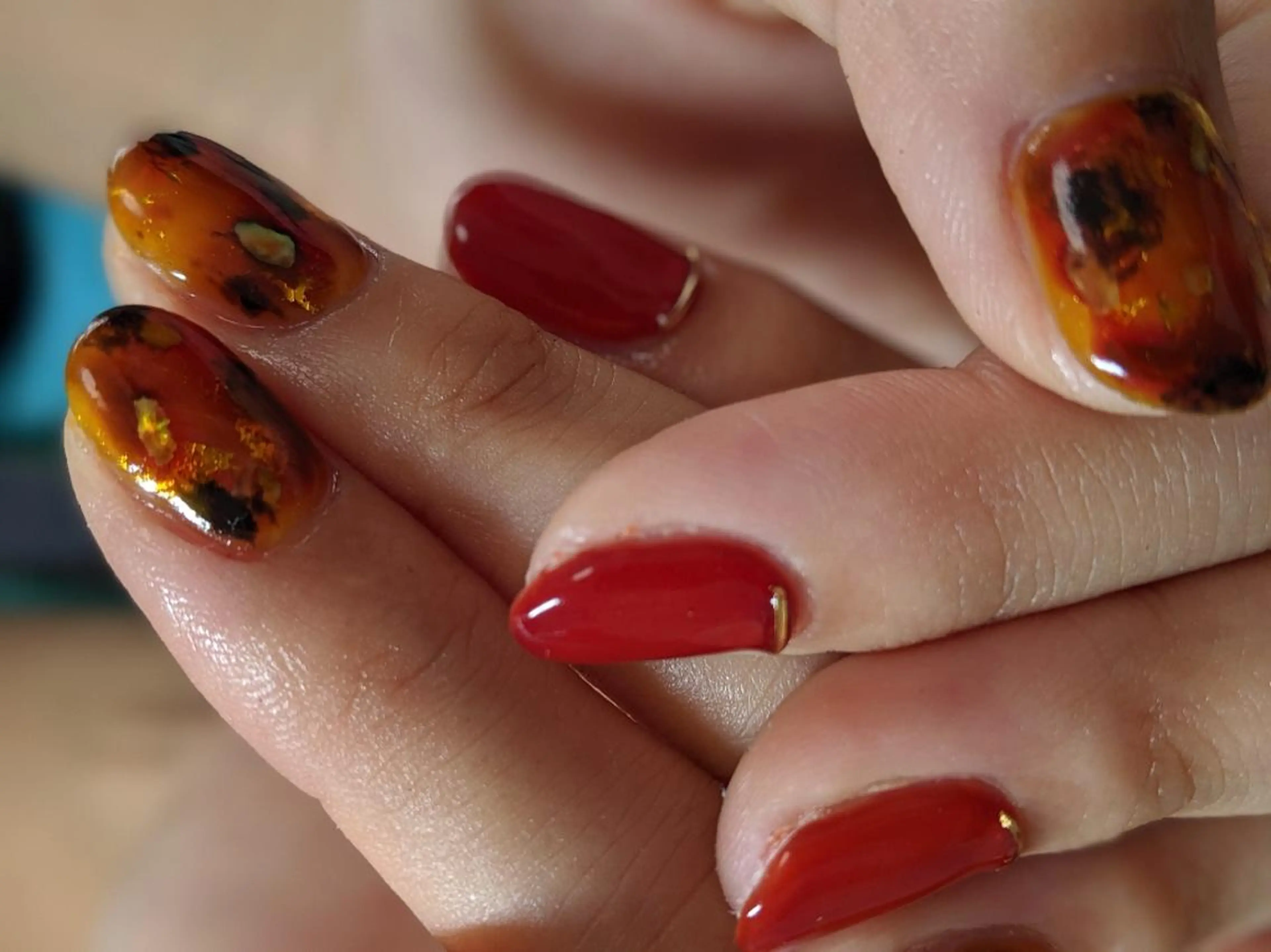ネイル べっ甲ネイル nail yu-joy所属・yuu -joynailのネイルデザイン