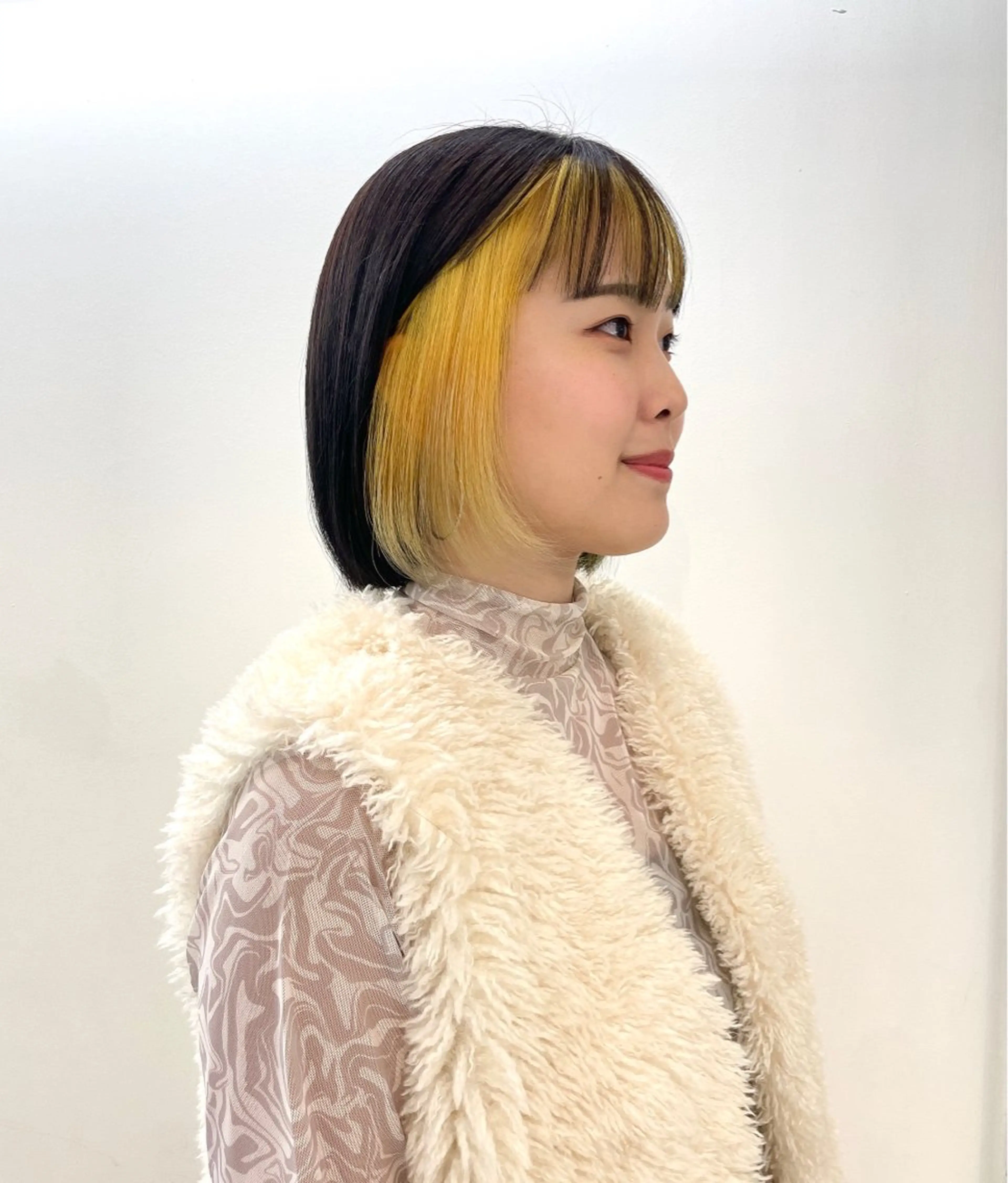 カラー ミストバング  フェイスフレーミング インナーカラー Libero／ HARUKA【柏】のヘアスタイル