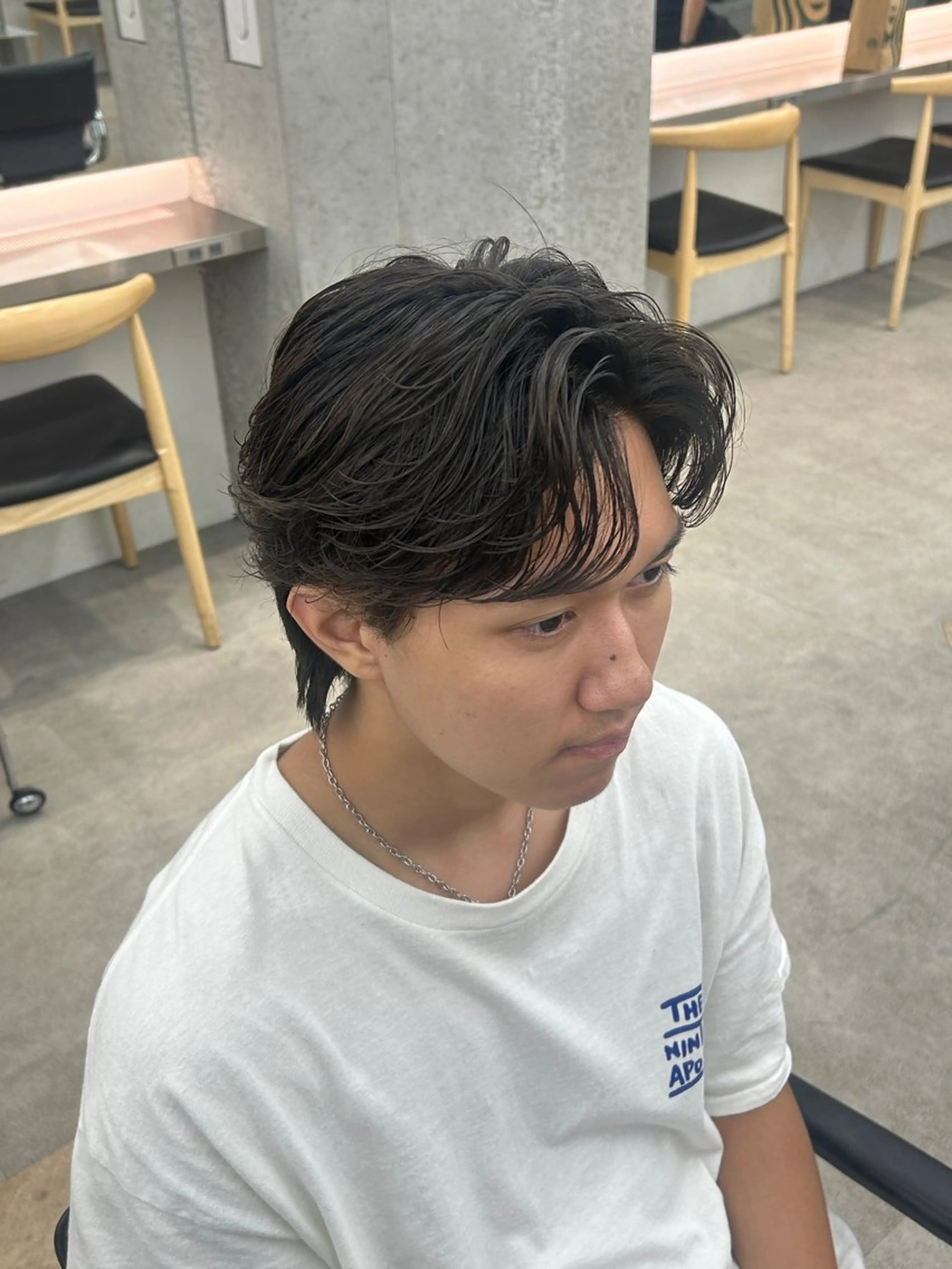 パーマ メンズ フェザーパーマ メンズパーマ カット パーマ 湯浅禅也/メンズ パーマ/メンズカラーのヘアスタイル