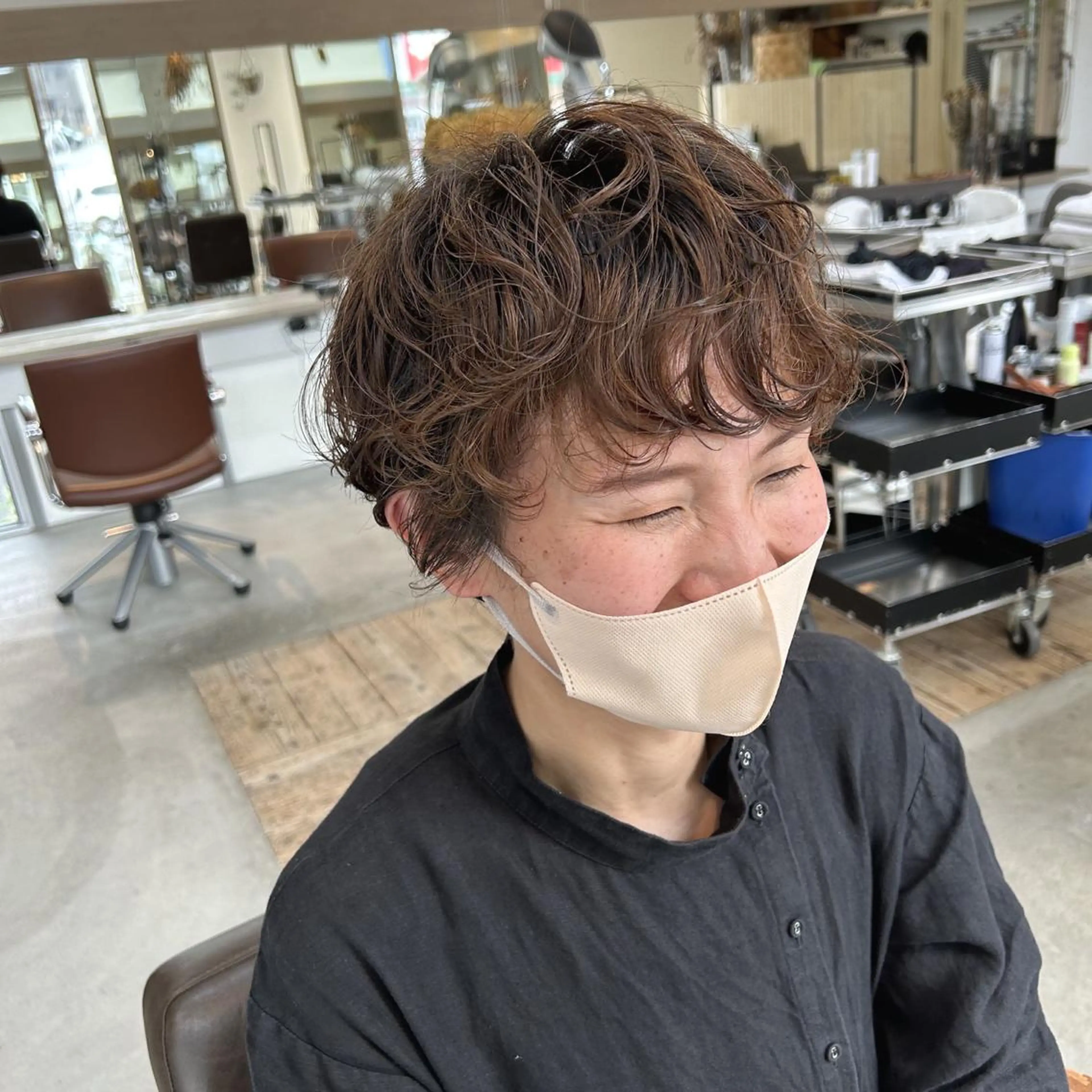 ショート カット パーマ kachina所属・綿貫 美雪のヘアスタイル