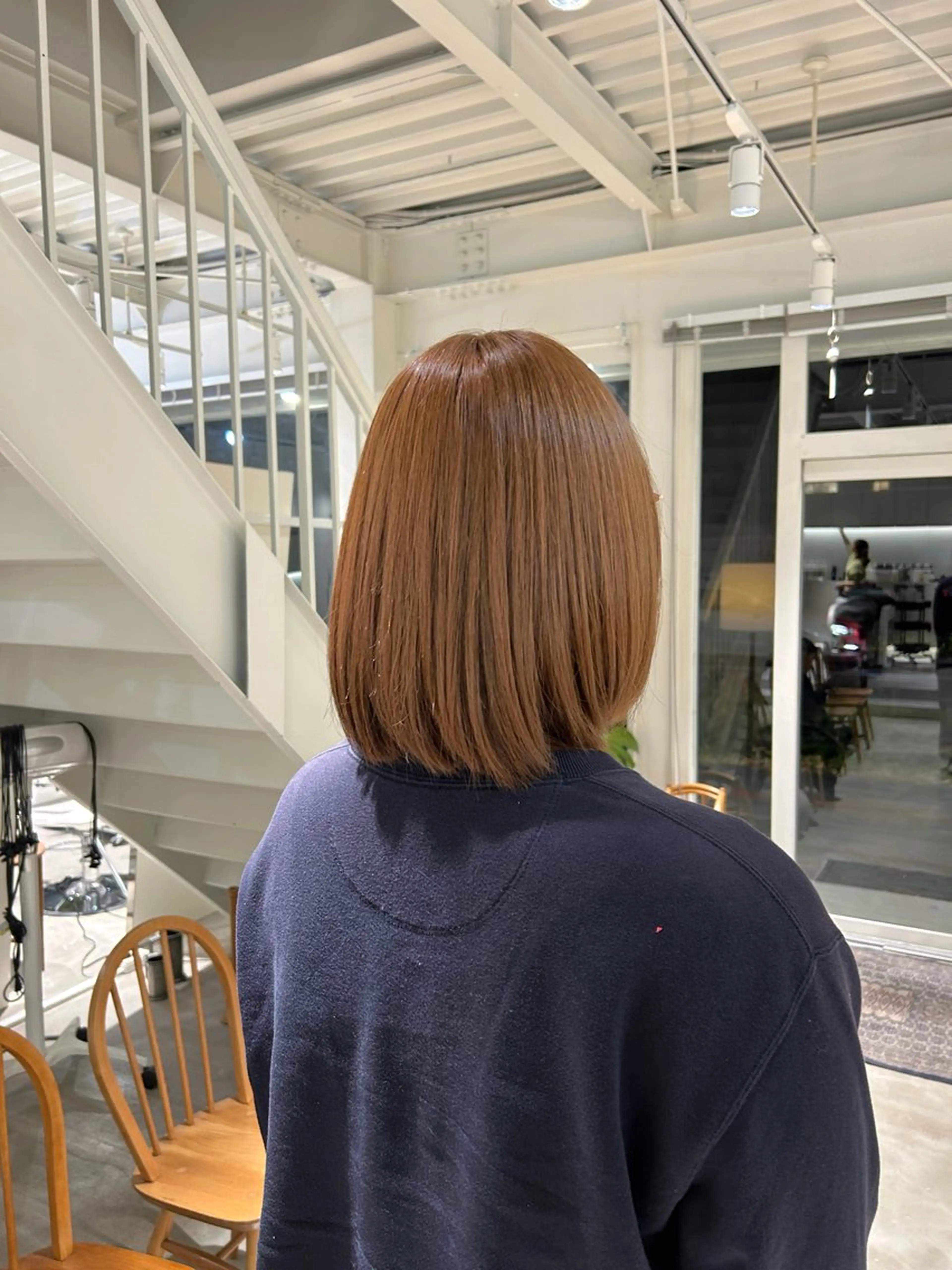 ミディアム ヘアカラー 篠原 若奈のヘアスタイル