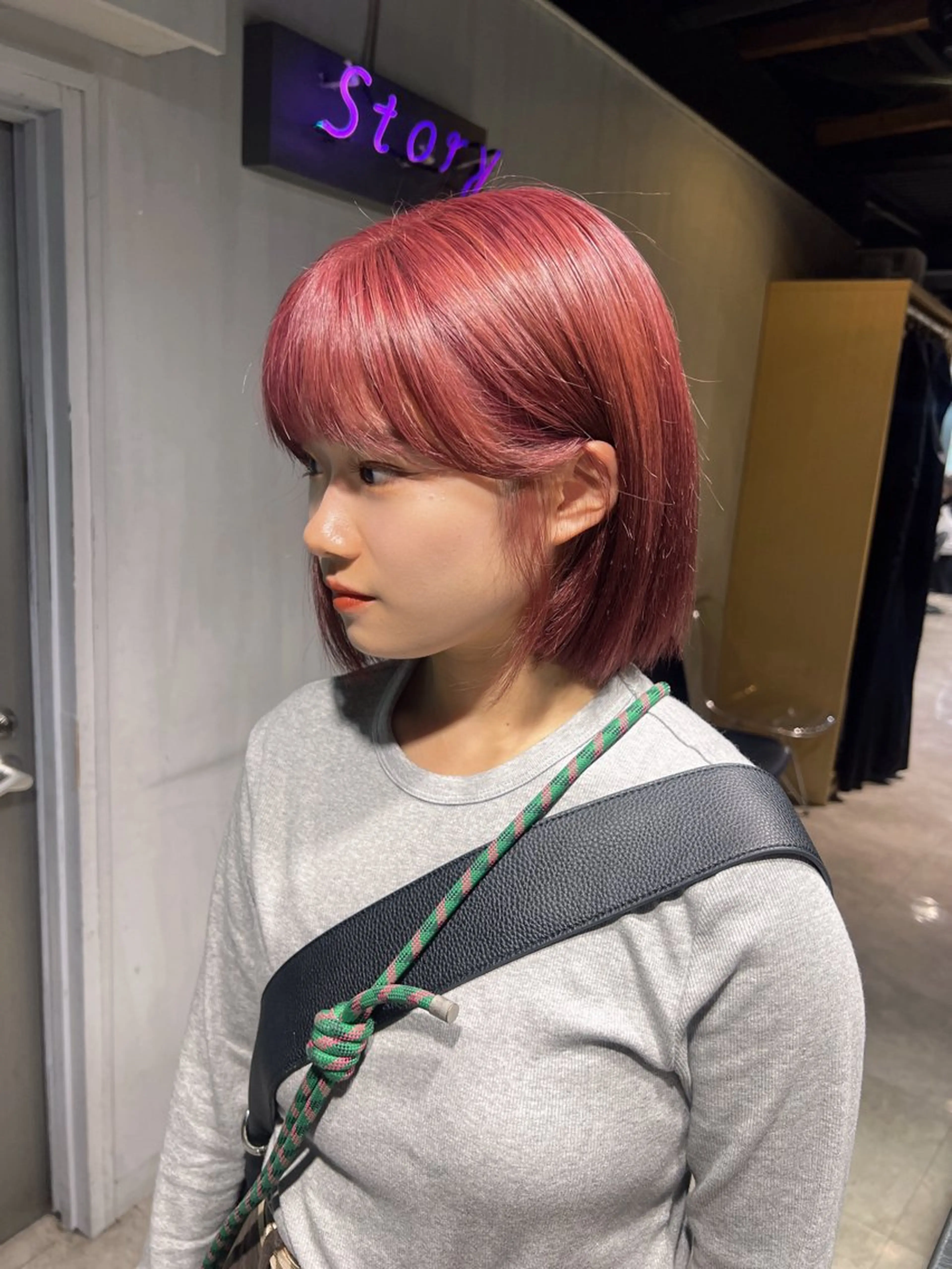 ショート カラー ヘアカラー トリートメント NANAMI🩵 大人可愛い韓国ヘアのヘアスタイル