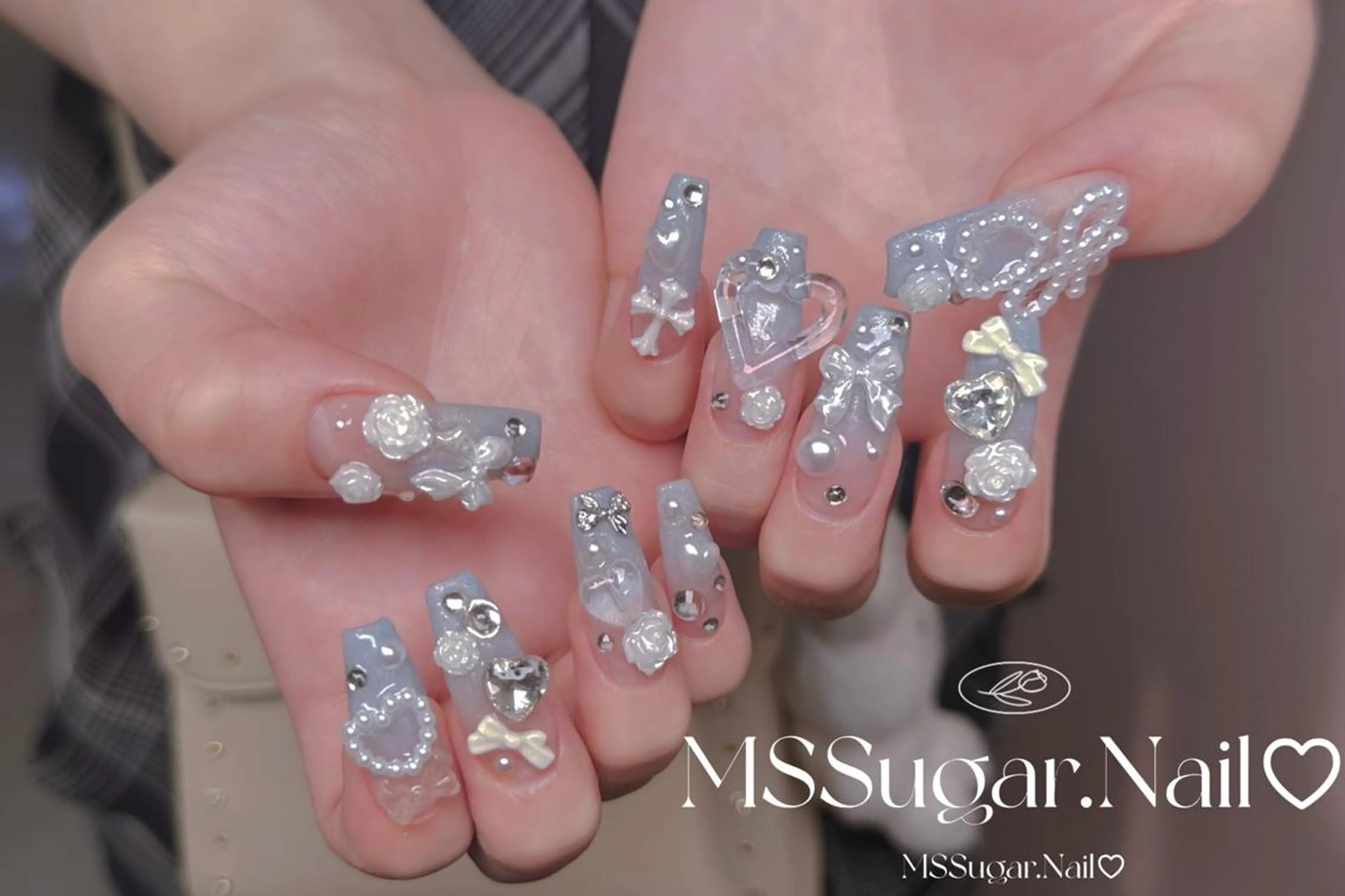 ネイル ハロウィン ロングネイル マグネットネイル スカルプネイル ネイルチップ ハンドネイル MSSugar Nailのネイルデザイン