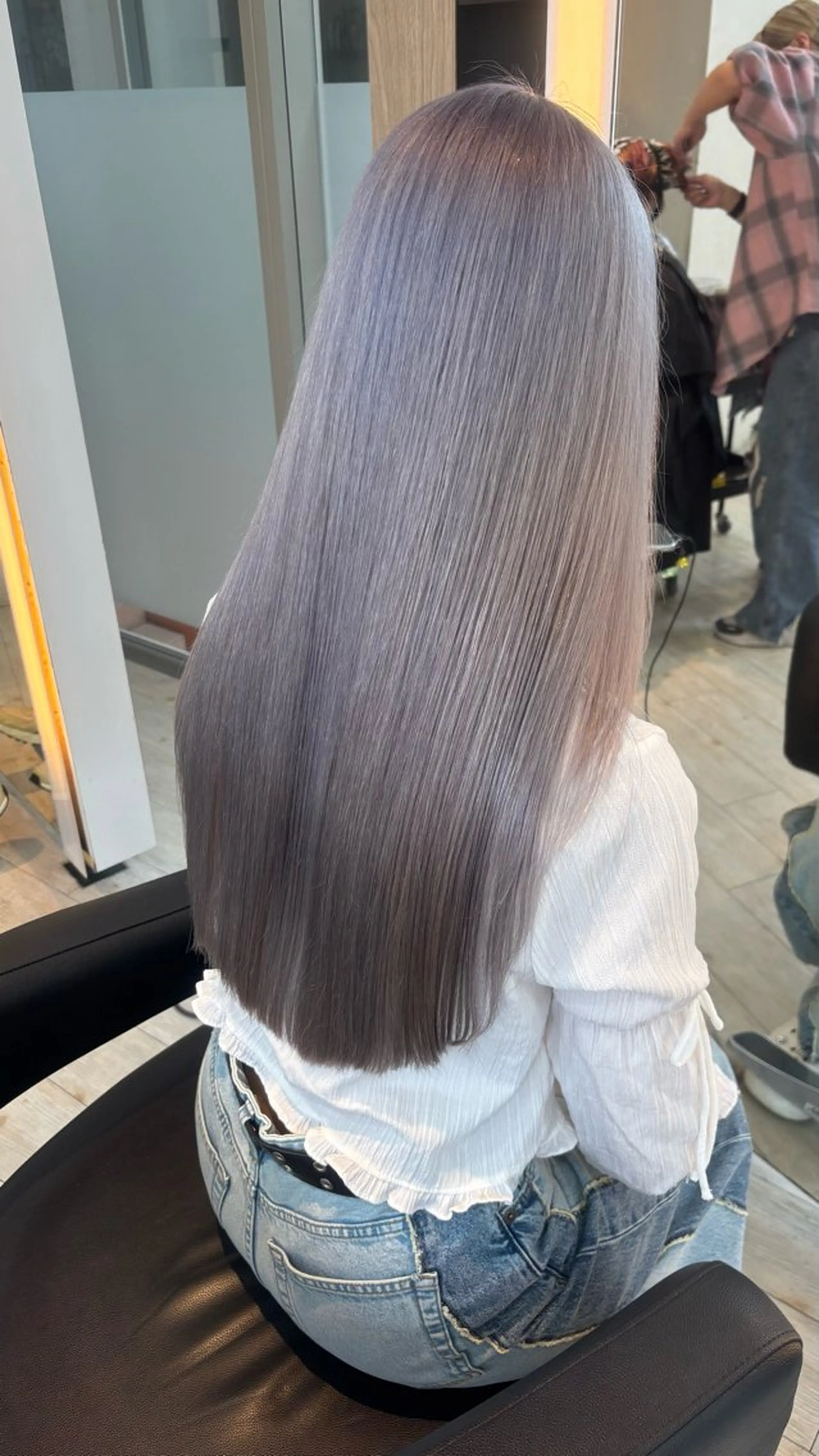 カラー ブリーチ ケアブリーチ ハイトーンカラー シルバー カット ヘアカラー トリートメント miyu/ボブ/ 透明感カラー/栄のヘアスタイル