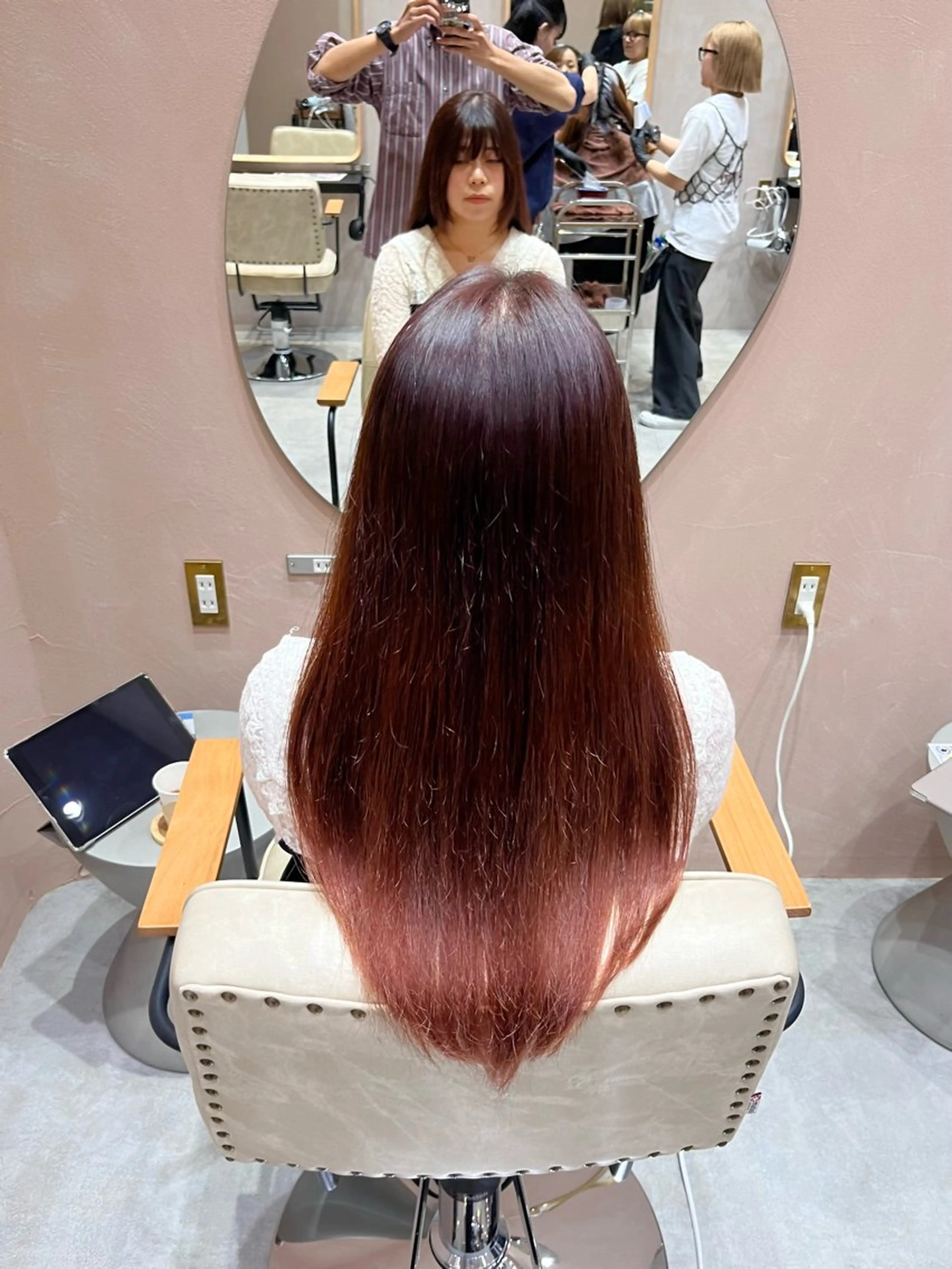 ロング カラー ヘアカラー ✨暗髪カラー✨ たけとら🐯のヘアスタイル