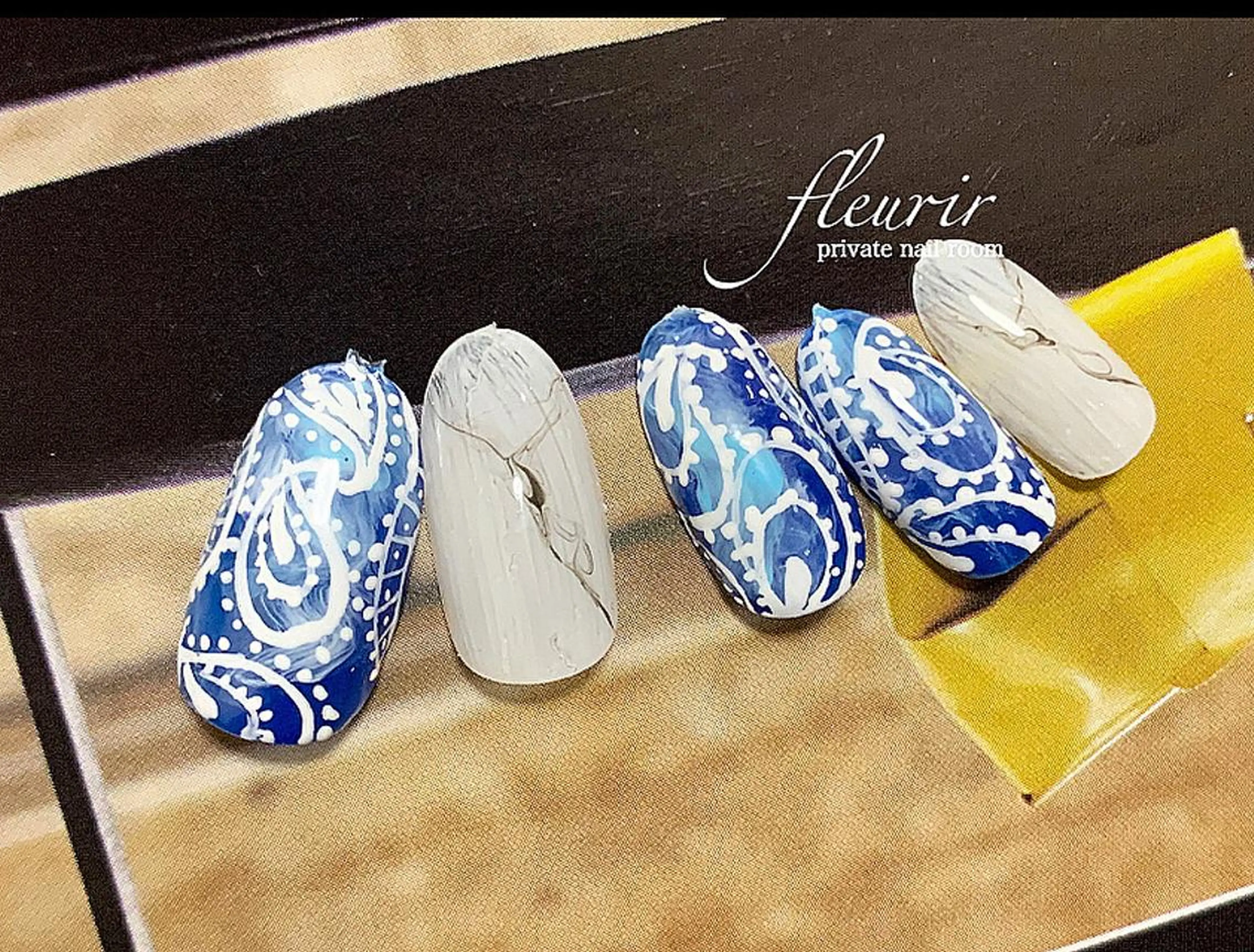 ネイル フットネイル フルリール 【プライベートサロンのネイルデザイン