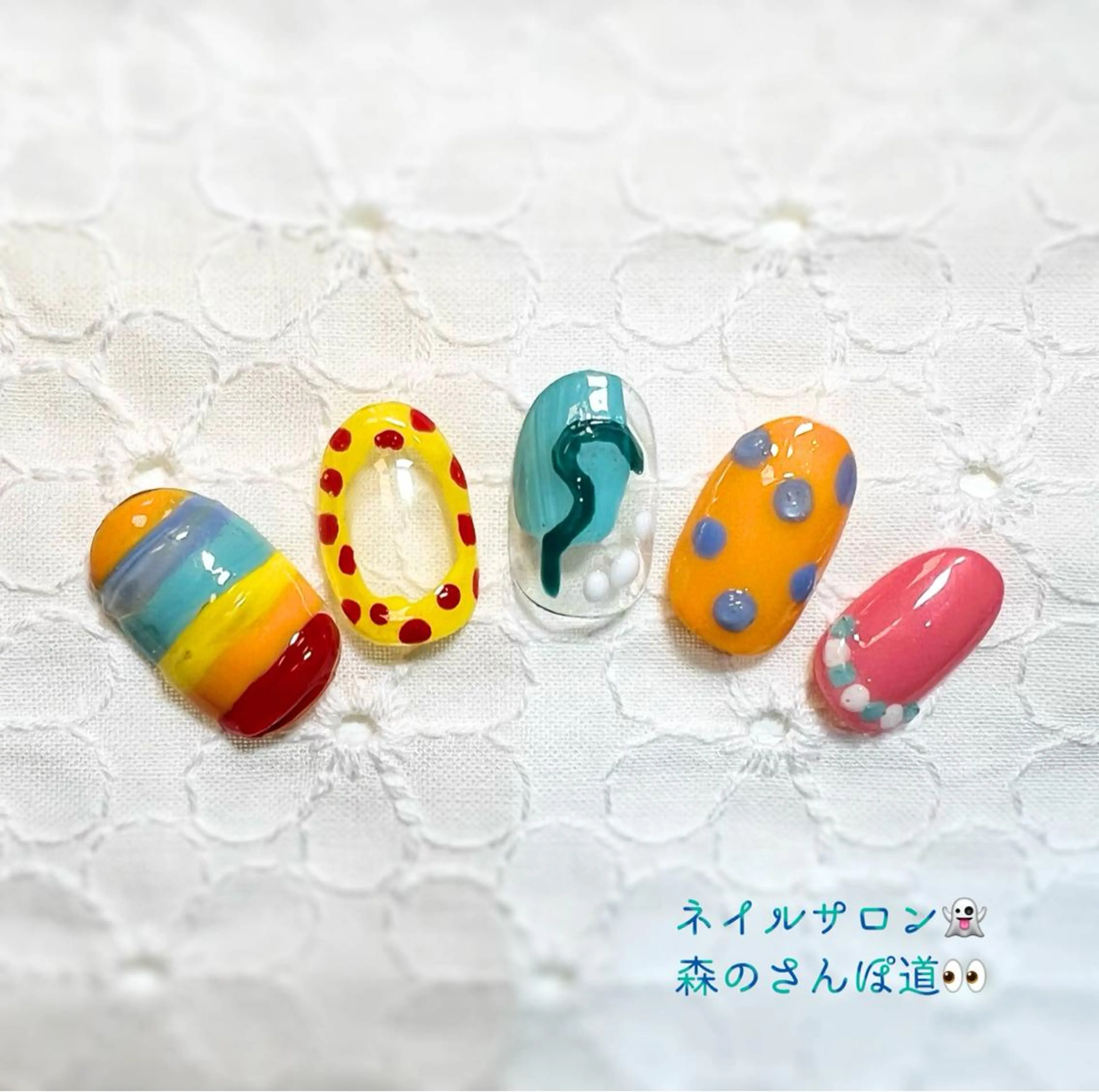 ネイル ハンドネイル 森のさんぽ道所属・ショートネイル 森のさんぽ道のネイルデザイン