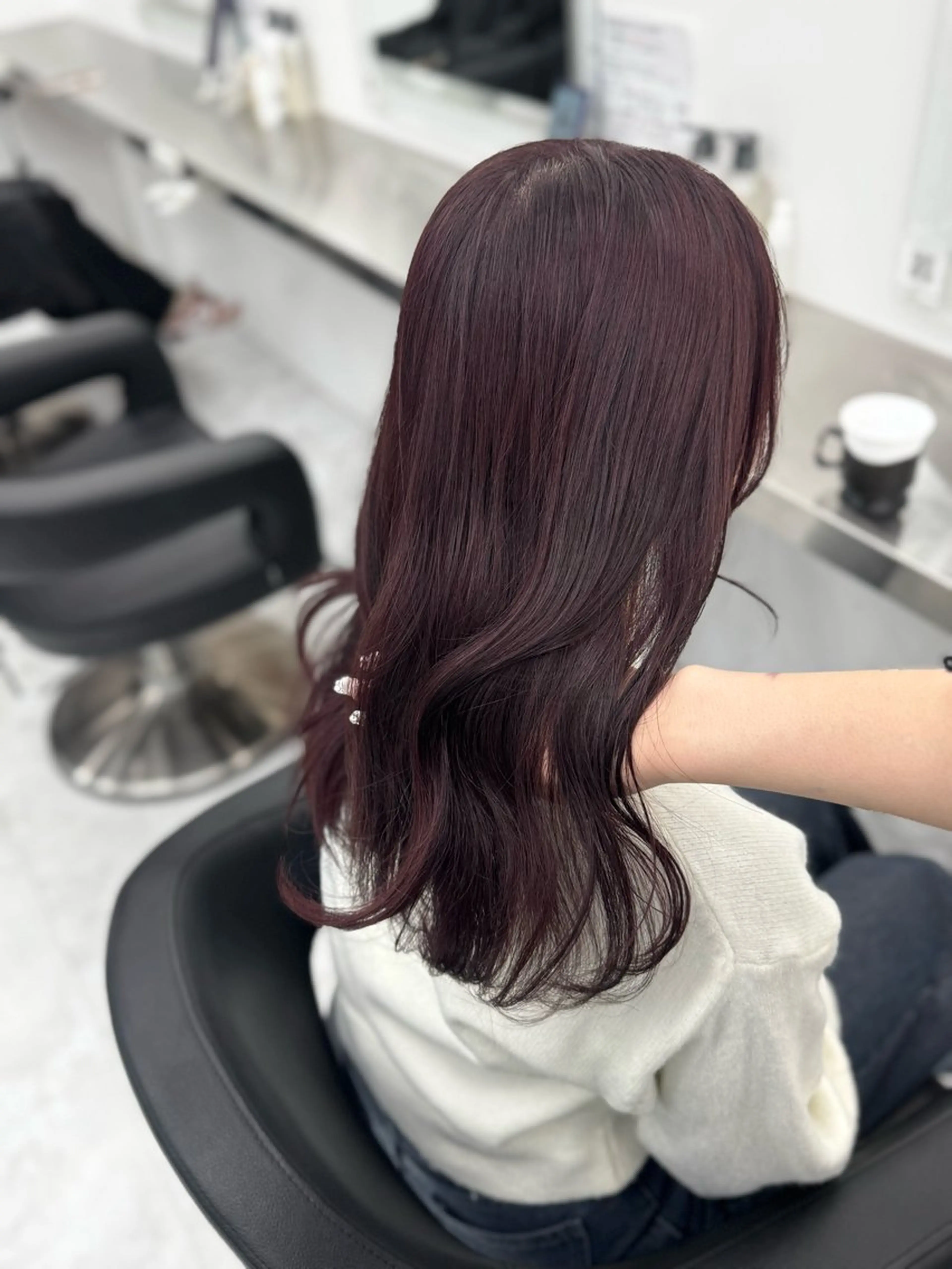 セミロング カラー カット ヘアカラー 🎀愛されgirly ヘア🫧Ayakaのヘアスタイル