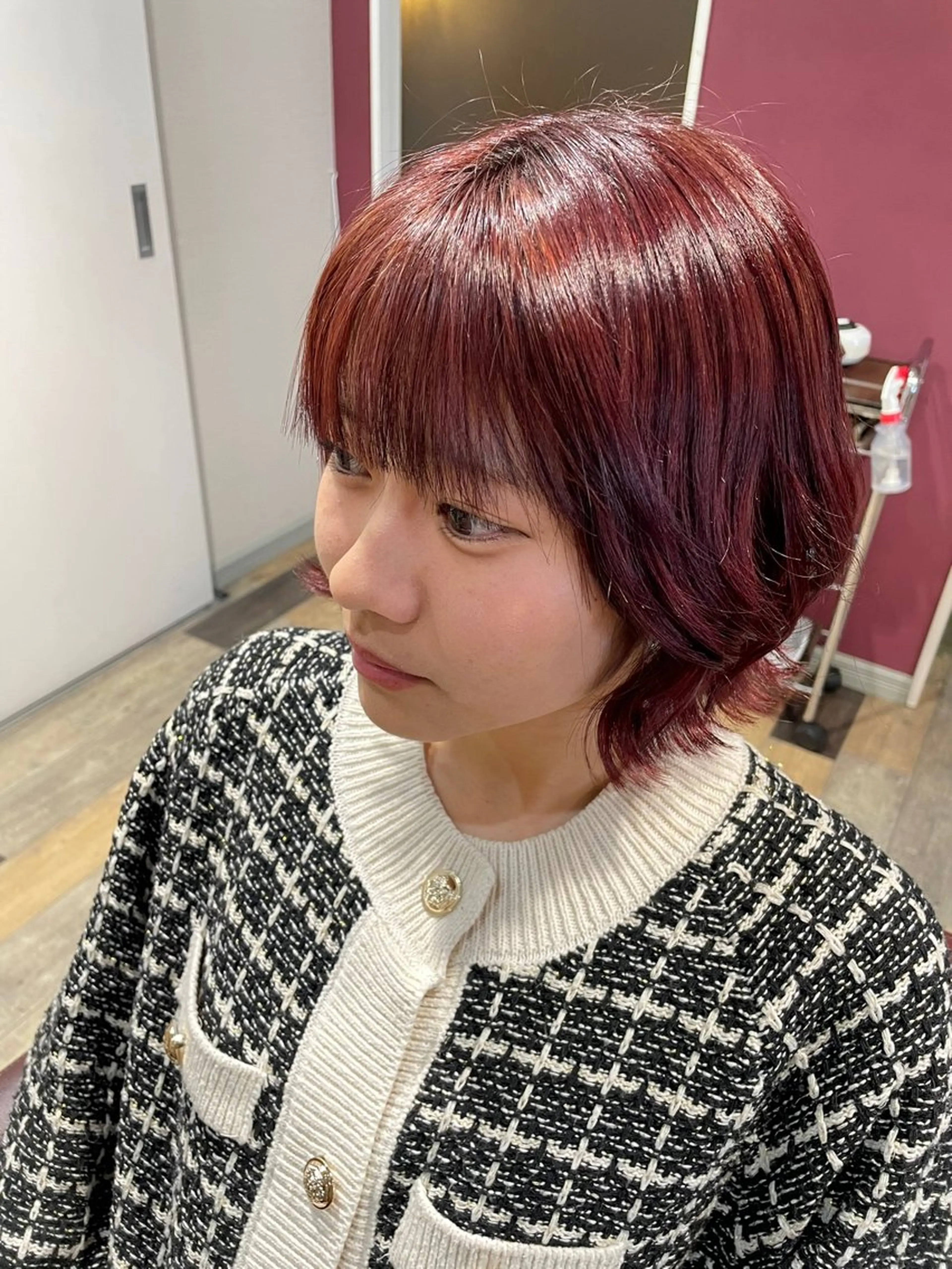 ミディアム くびれヘア 小顔カット トリートメント メンズ✂️カット✂️ 🌀パーマ🌀【華】のヘアスタイル