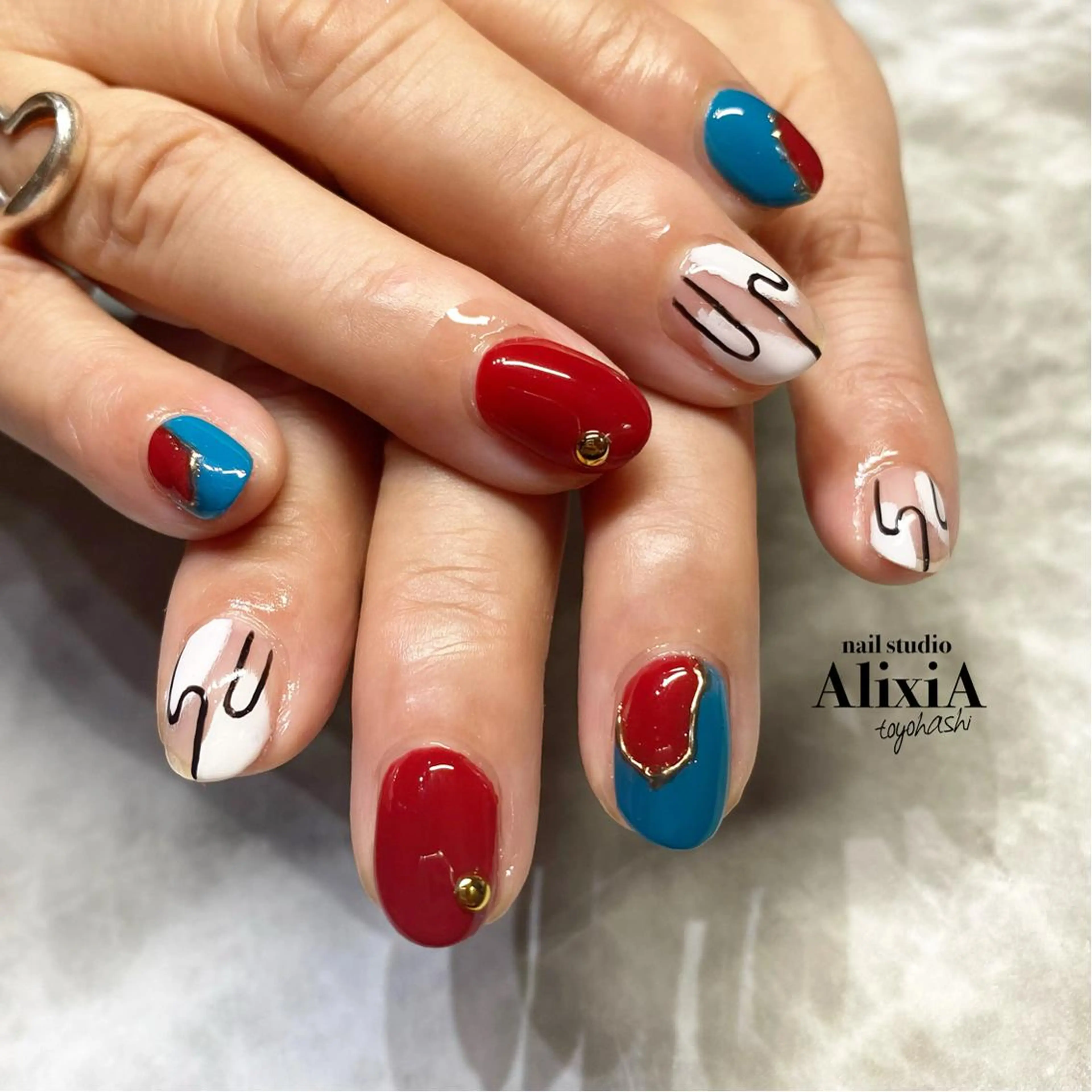 ネイル ハンドネイル AlixiA   nail studio所属・AlixiA ゆみのネイルデザイン