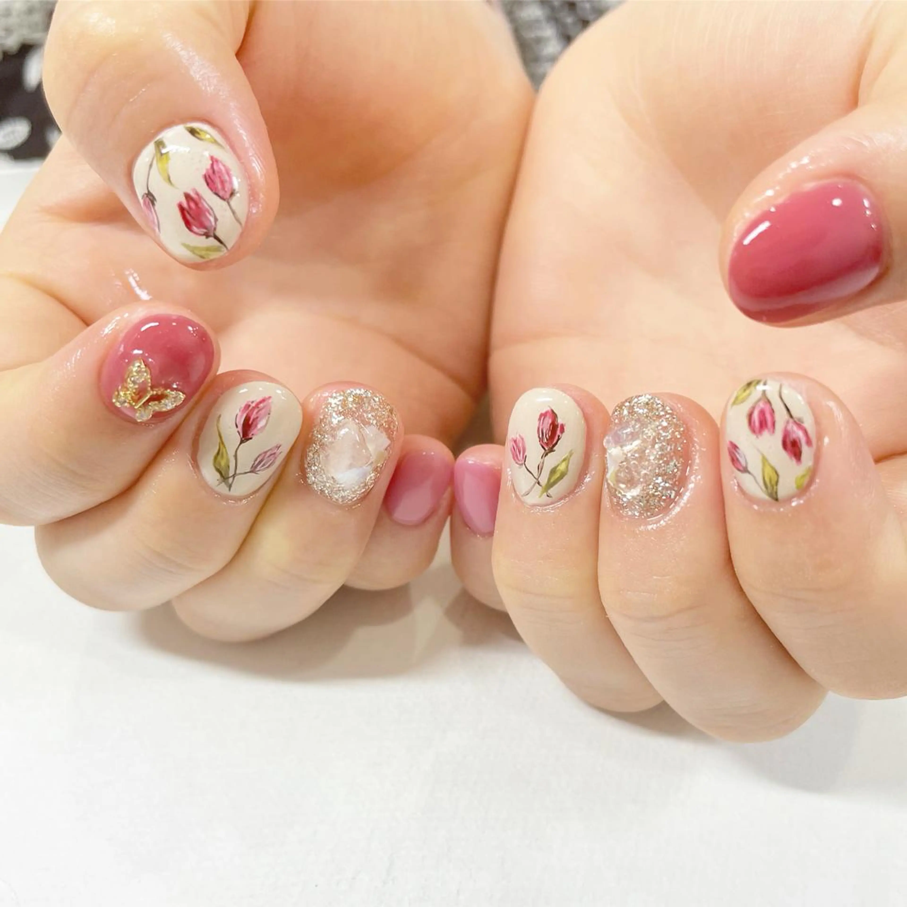 ネイル ハンドネイル フットネイル Minaminail やり放題ネイル🍓のネイルデザイン