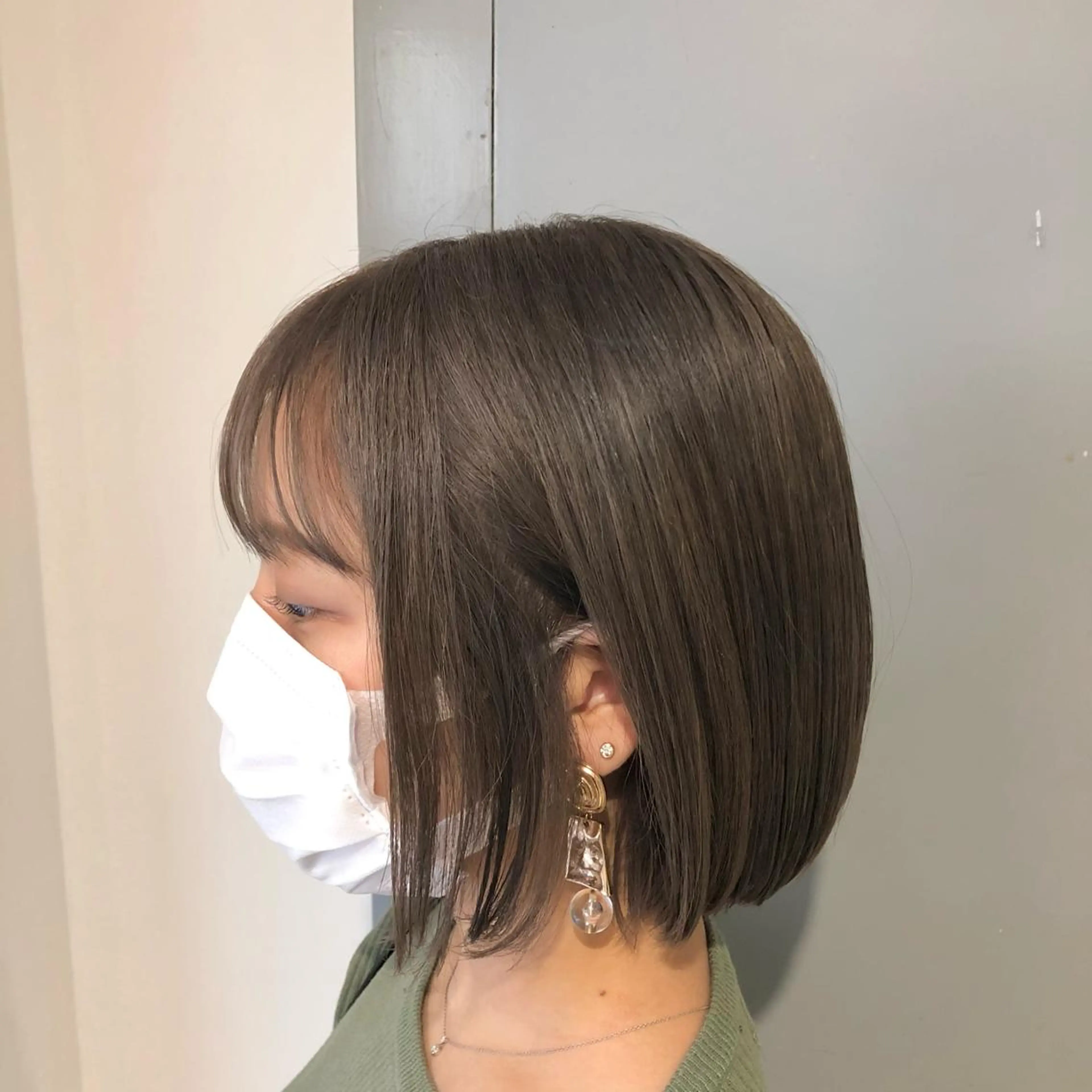 ミディアム カラー ヘアアレンジ ボブ カット ヘアカラー トリートメント 🤍レイヤーカット/ 清楚系🤍拓朗のヘアスタイル