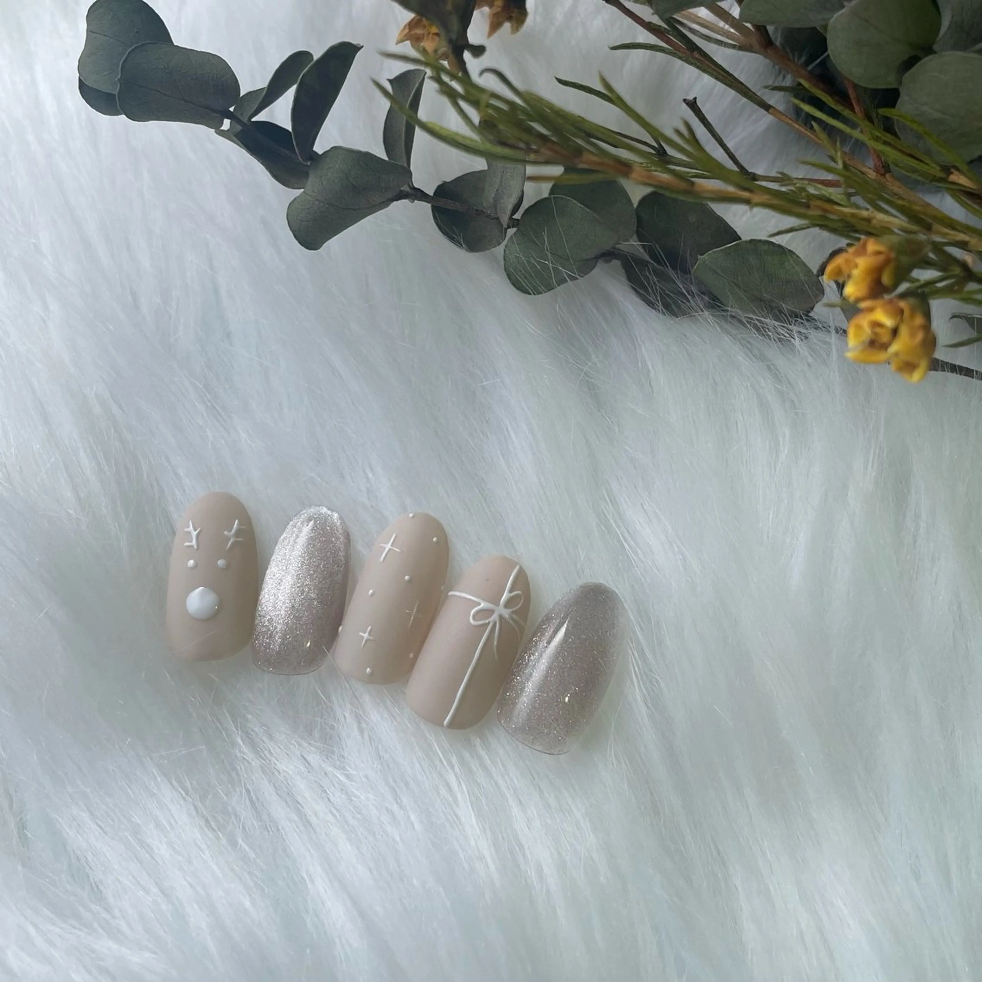 ネイル ブルー 氷ネイル・うるうるネイル キラキラネイル マグネットネイル ニュアンスネイル ハンドネイル timtam --sakiのネイルデザイン