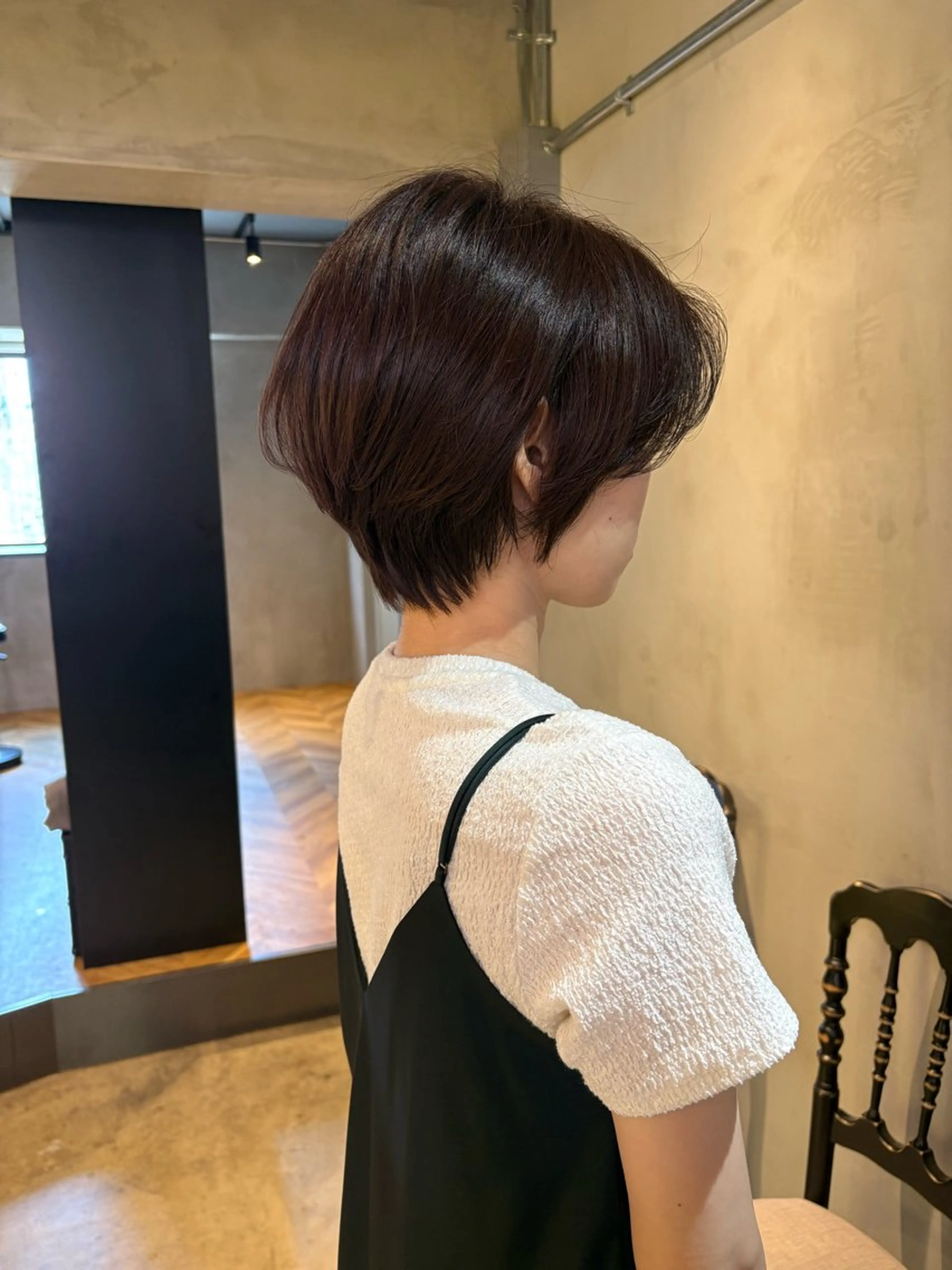 ショート カット ヘアカラー とびまつ /ショート/脱白髪染のヘアスタイル