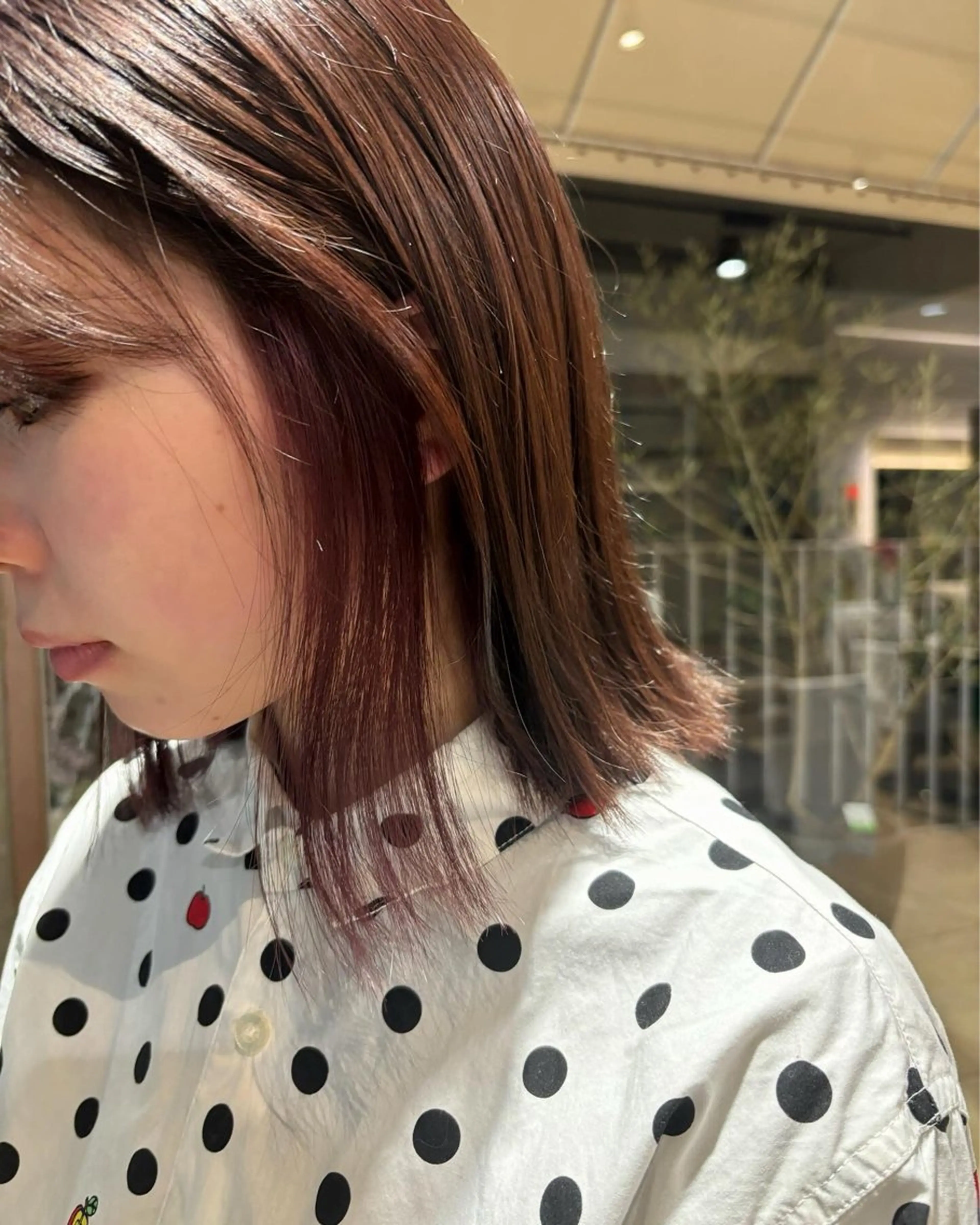 イヤリングカラー💕ブリーチあり【シャンプー➕ブロー込】の写真