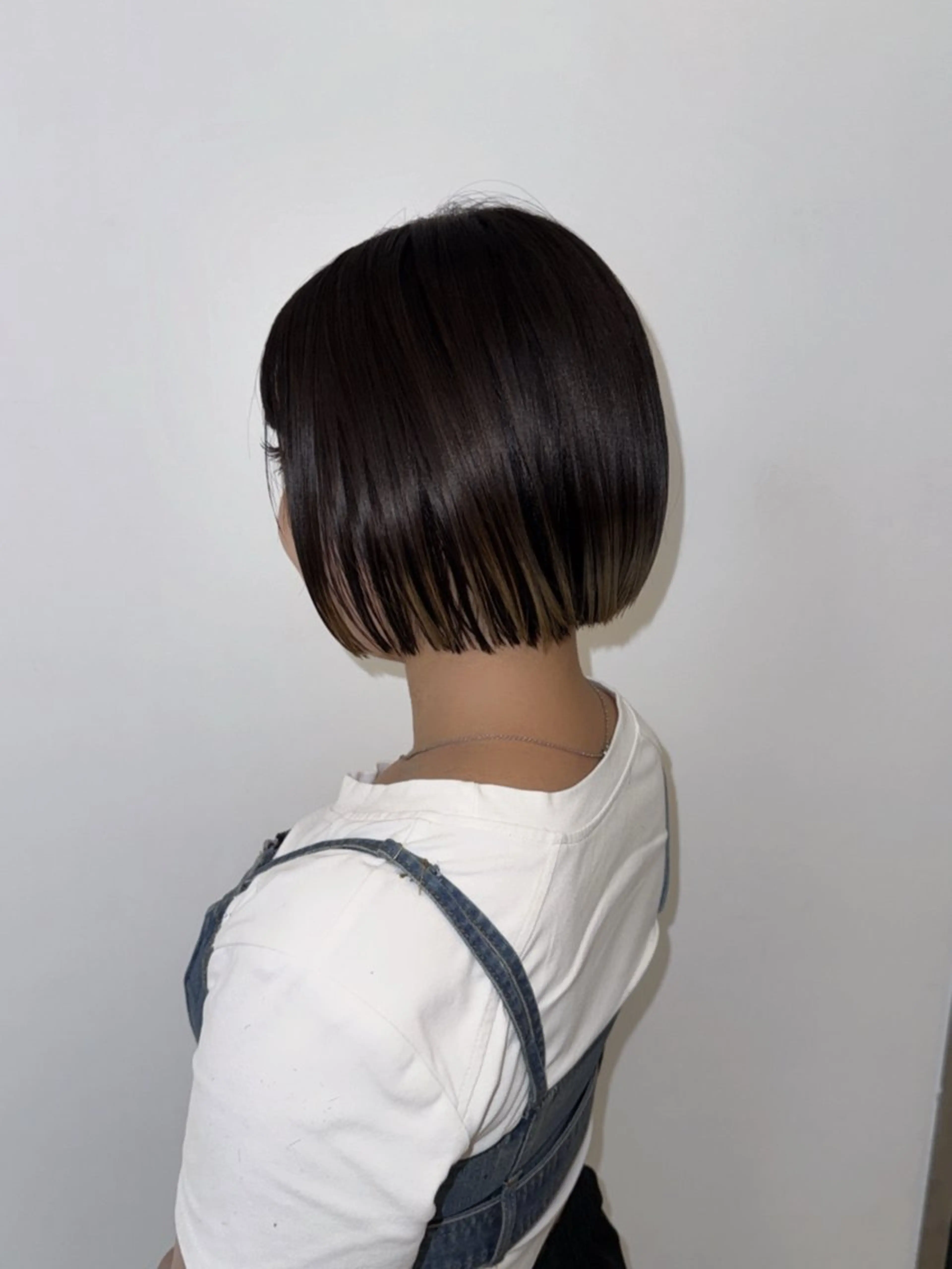 ミディアム カラー グラデーションカラー ボブ 杏 華のヘアスタイル