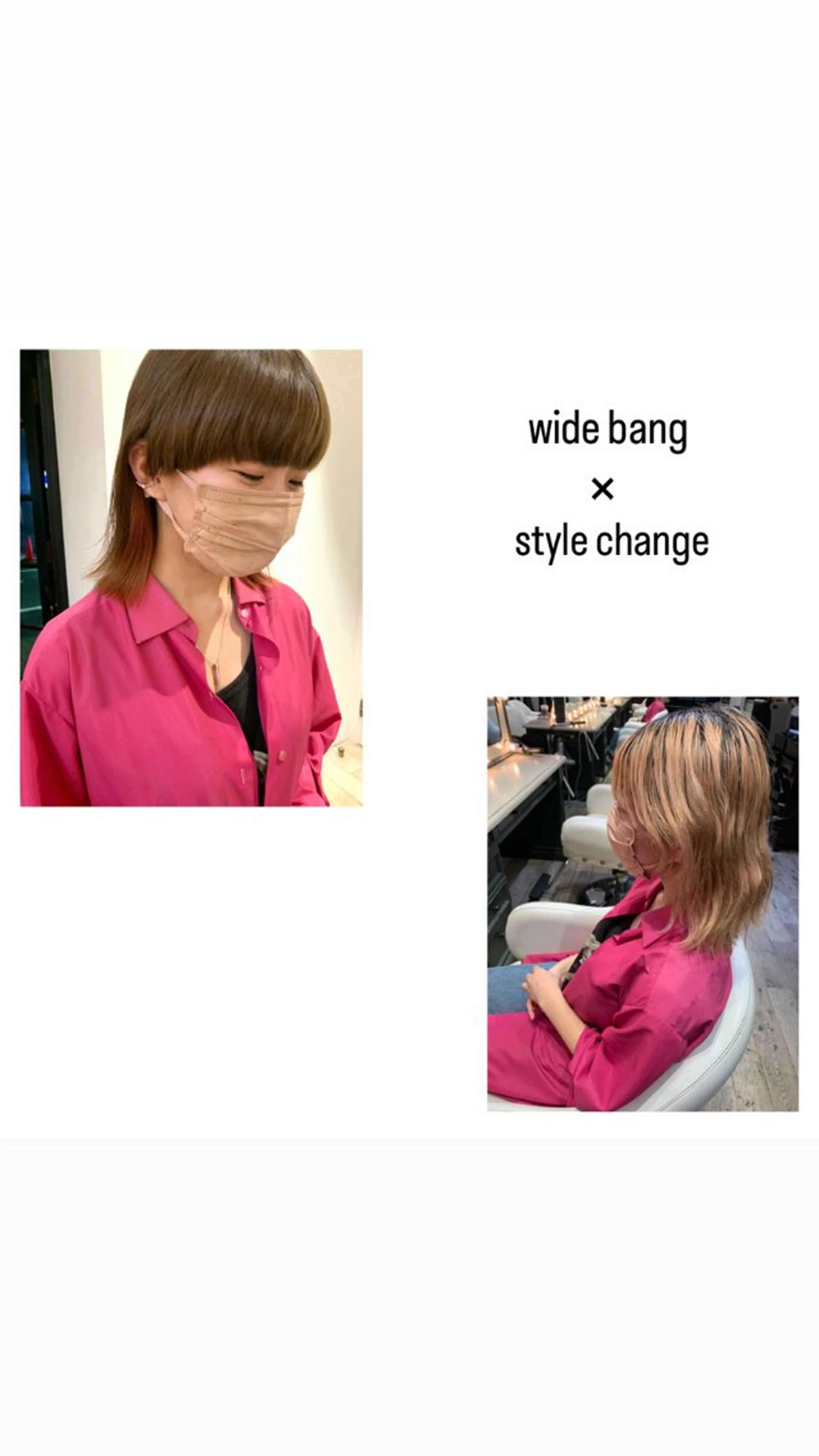 ミディアム カラー ワイドバング カット ヘアカラー トリートメント hiroki【雰囲気 &style】のヘアスタイル